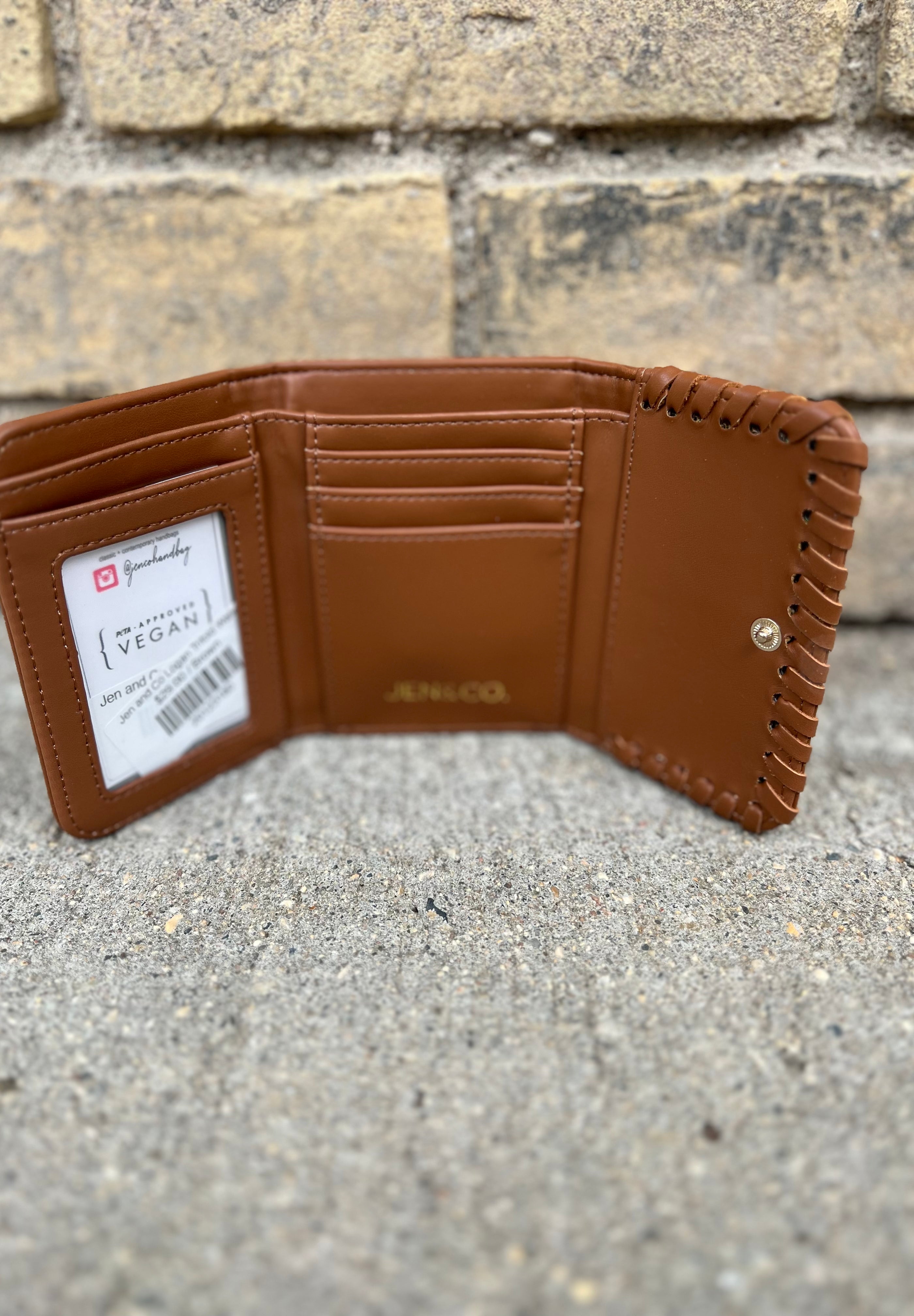 Jen and Co Logan Trifold Wallet-Wallets-Jen and Co-The Silo Boutique, Women's Fashion Boutique Located in Warren and Grand Forks North Dakota