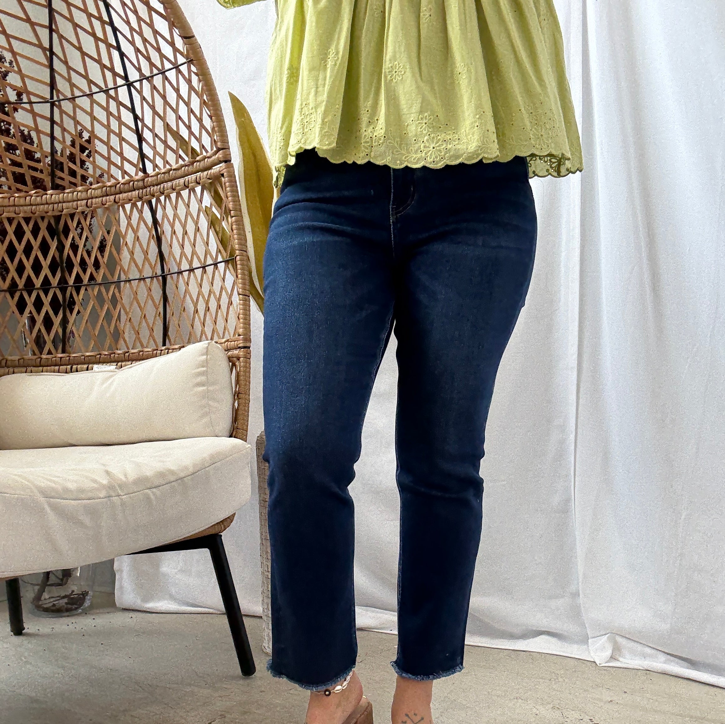 Vervet Growing Light Slim Straight Jeans-Final Sale-Jeans-vervet-The Silo Boutique, Women's Fashion Boutique Located in Warren and Grand Forks North Dakota