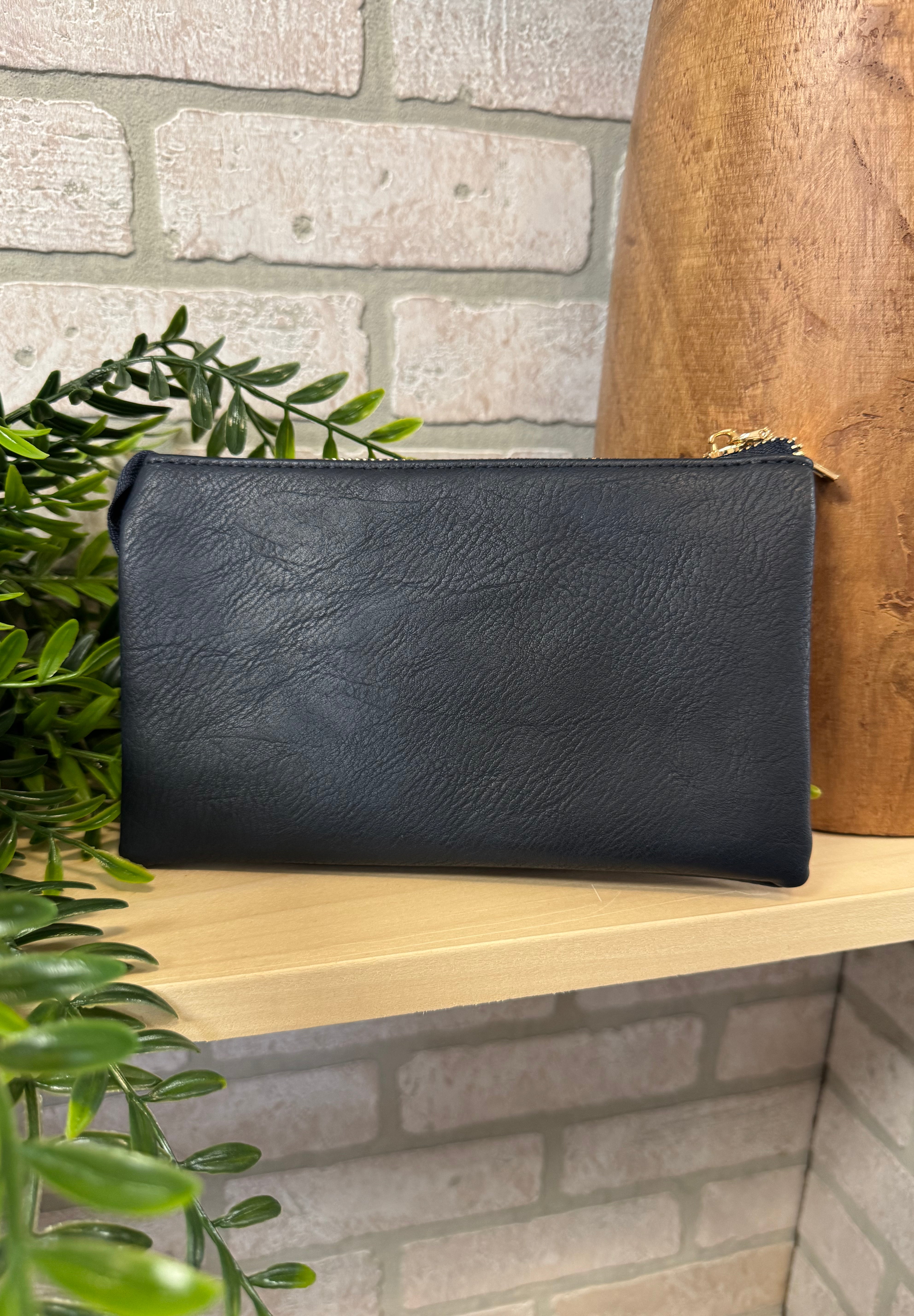 Riley 3 Compartment Crossbody/Wristlet-Crossbody Purses-Jen and Co-The Silo Boutique, Women's Fashion Boutique Located in Warren and Grand Forks North Dakota