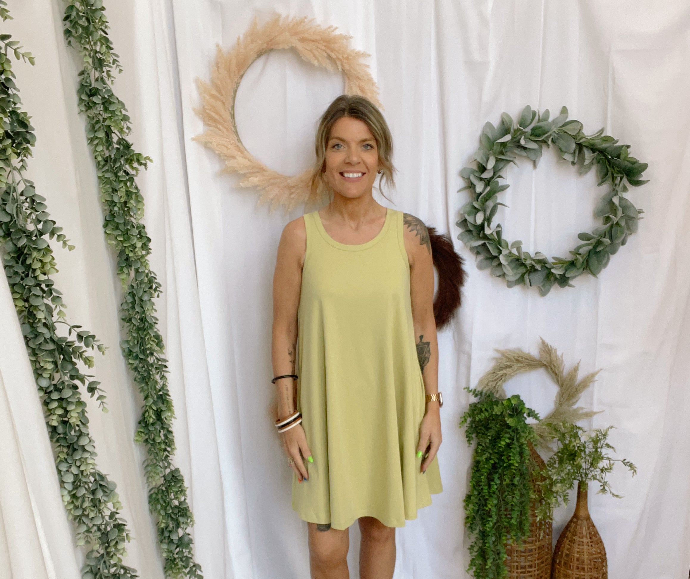 Be Cool A Line Dress-Acacia-Dresses-be cool-The Silo Boutique, Women's Fashion Boutique Located in Warren and Grand Forks North Dakota