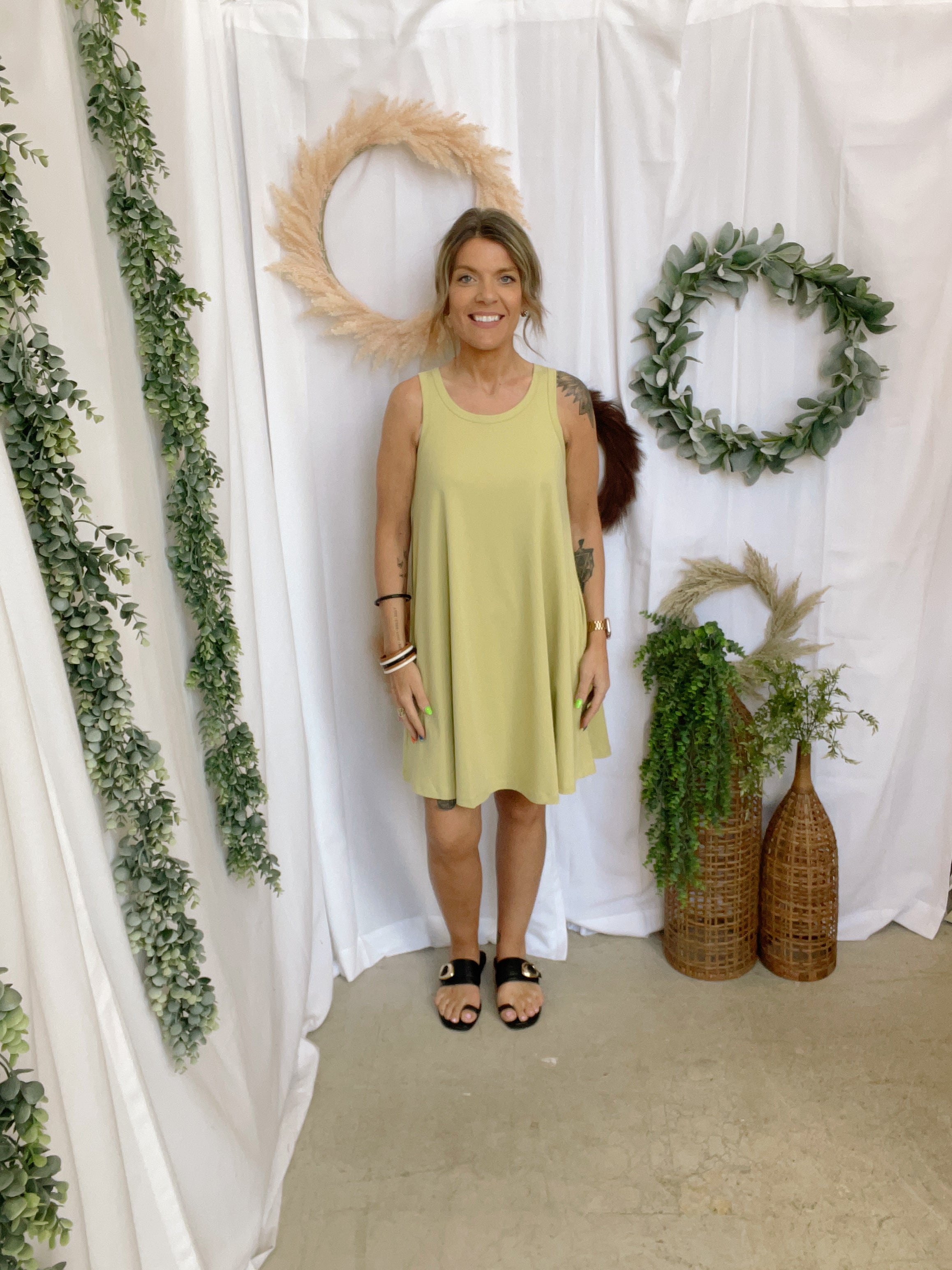 Be Cool A Line Dress-Acacia-Dresses-be cool-The Silo Boutique, Women's Fashion Boutique Located in Warren and Grand Forks North Dakota