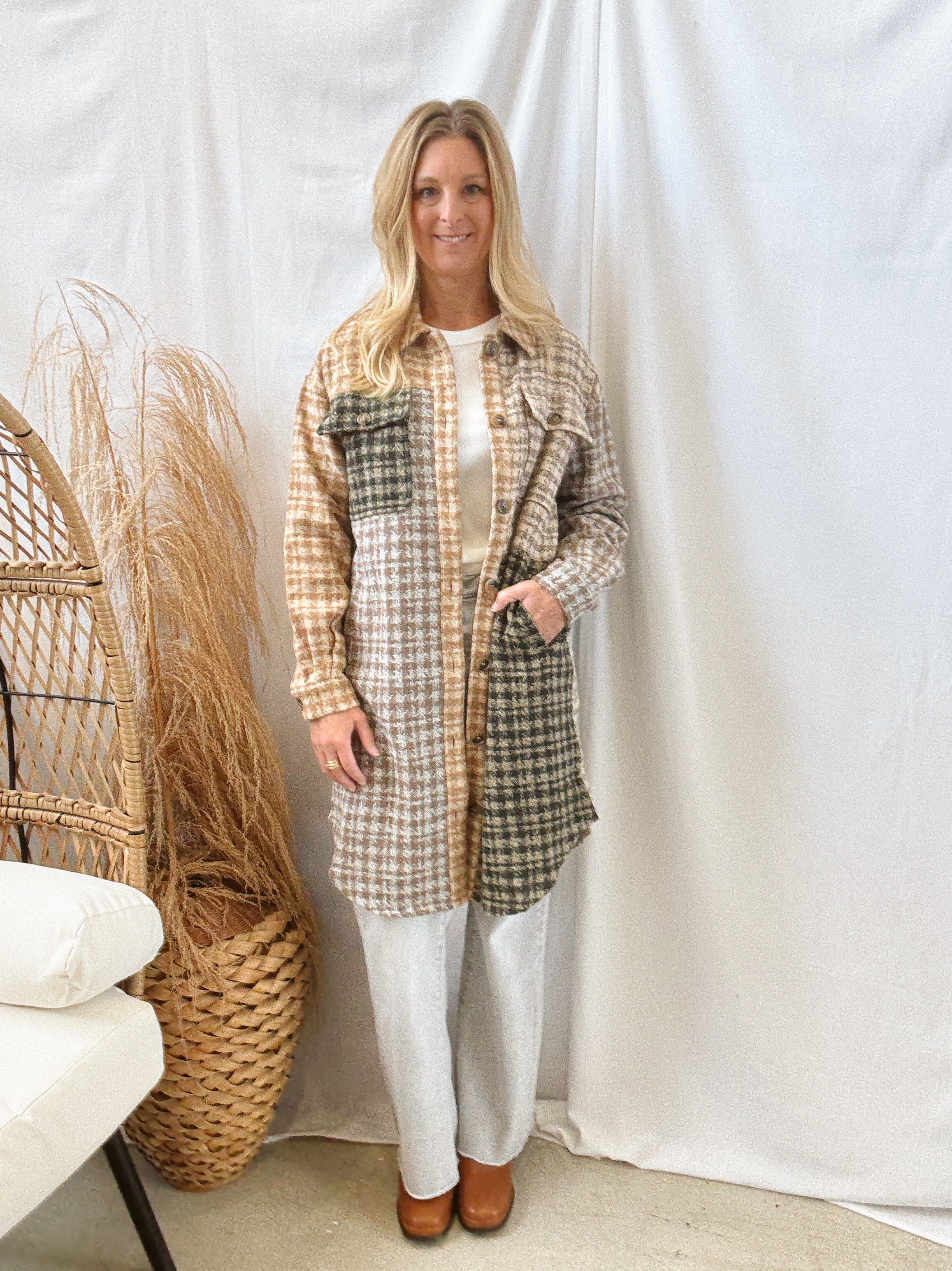 Latte Mix Shacket-Shackets-mystree-The Silo Boutique, Women's Fashion Boutique Located in Warren and Grand Forks North Dakota