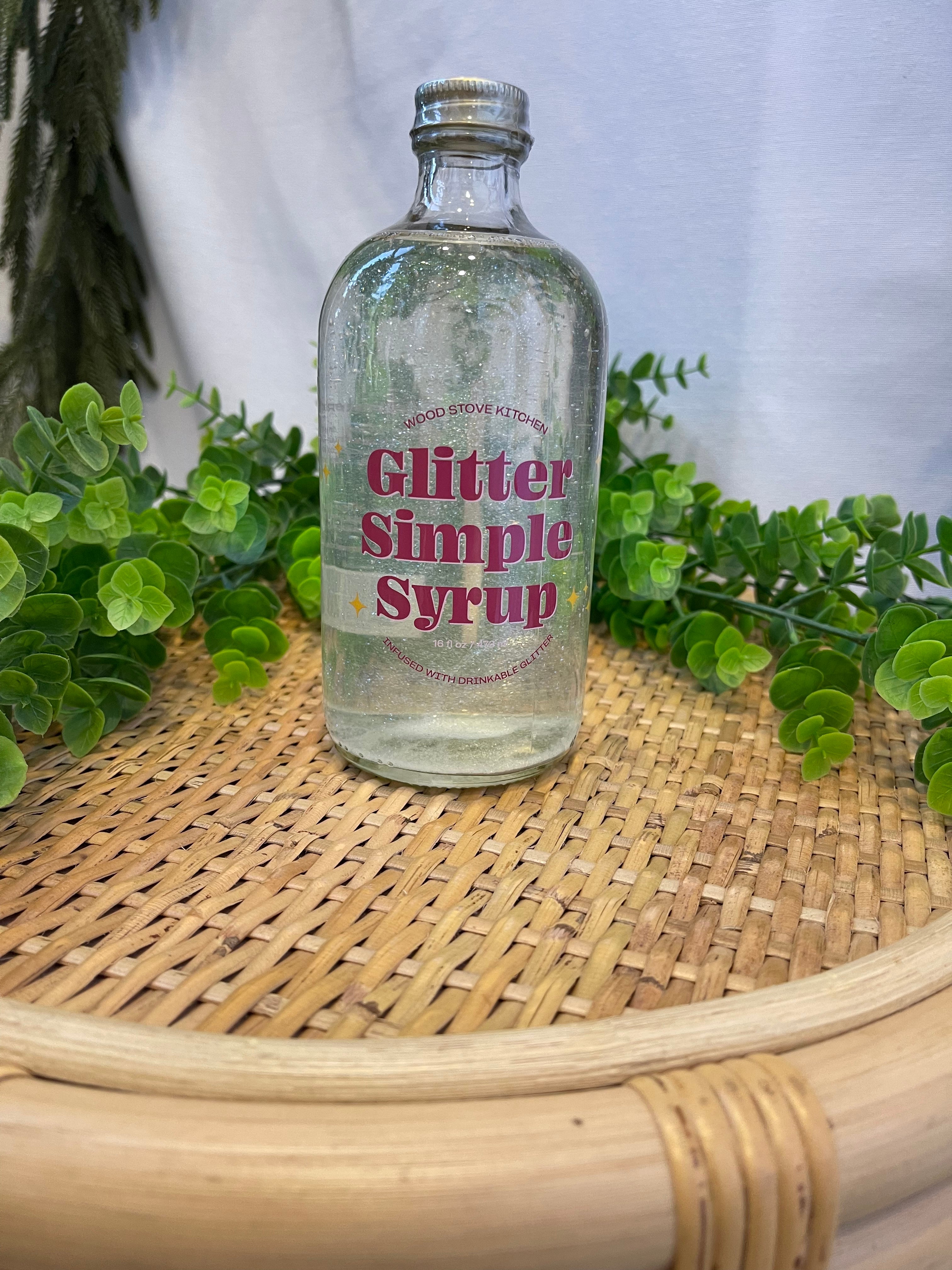 Glitter Simple Syrup Mixer-Drinkware-wood stove-The Silo Boutique, Women's Fashion Boutique Located in Warren and Grand Forks North Dakota