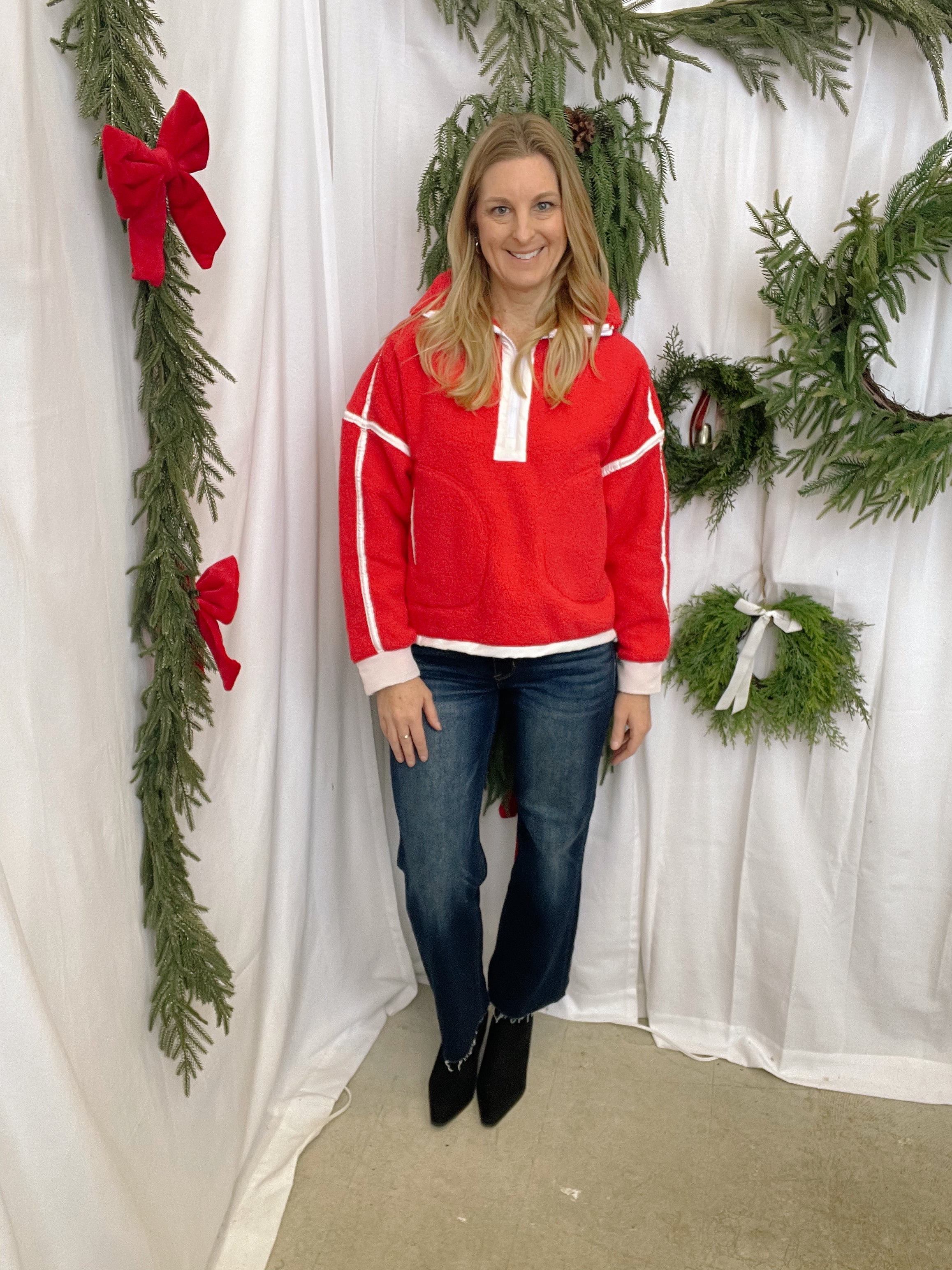 Risen Deep Blue Straight Jeans-Final Sale-Jeans-risen-The Silo Boutique, Women's Fashion Boutique Located in Warren and Grand Forks North Dakota