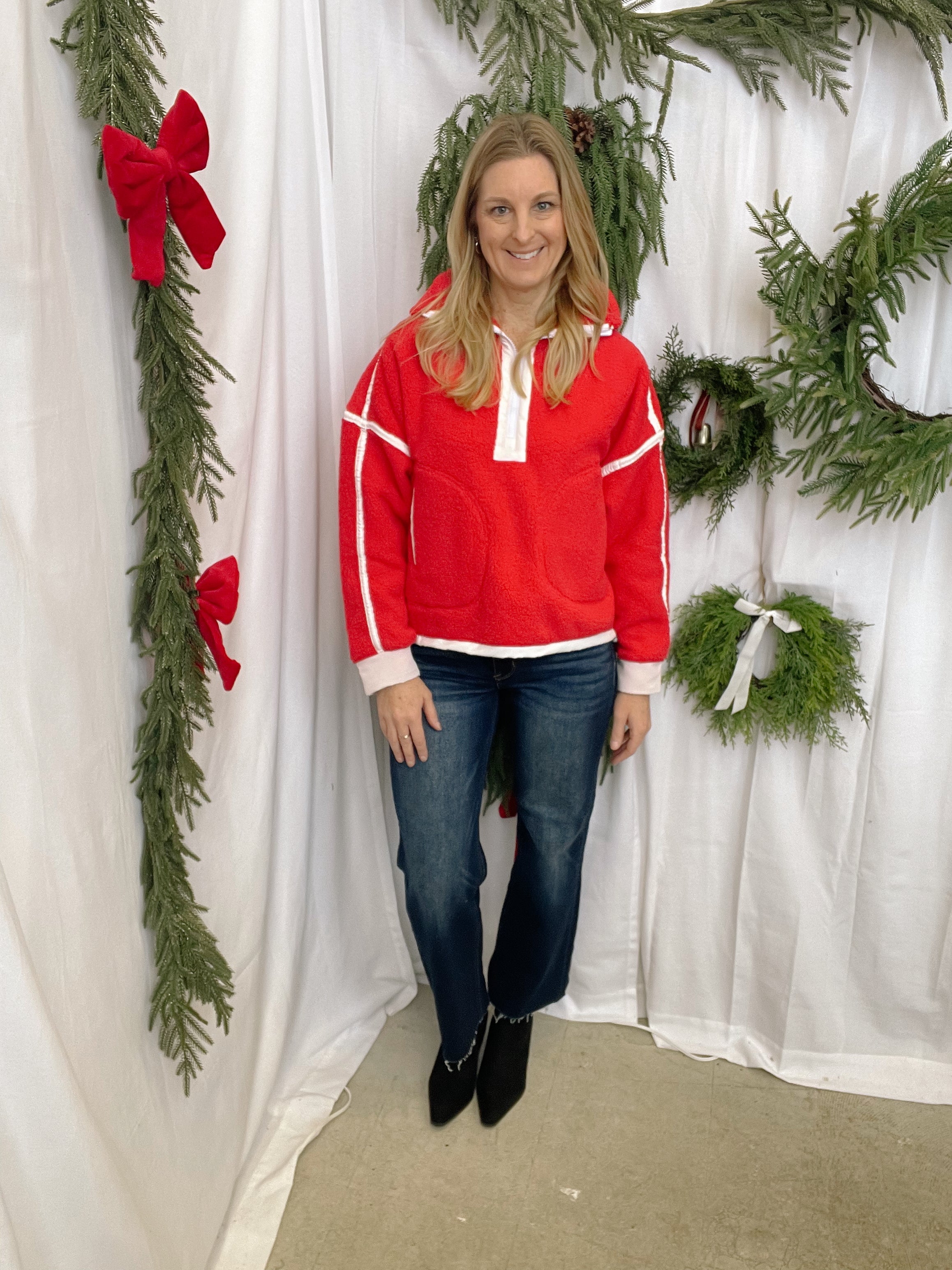Risen Deep Blue Straight Jeans-Final Sale-Jeans-risen-The Silo Boutique, Women's Fashion Boutique Located in Warren and Grand Forks North Dakota