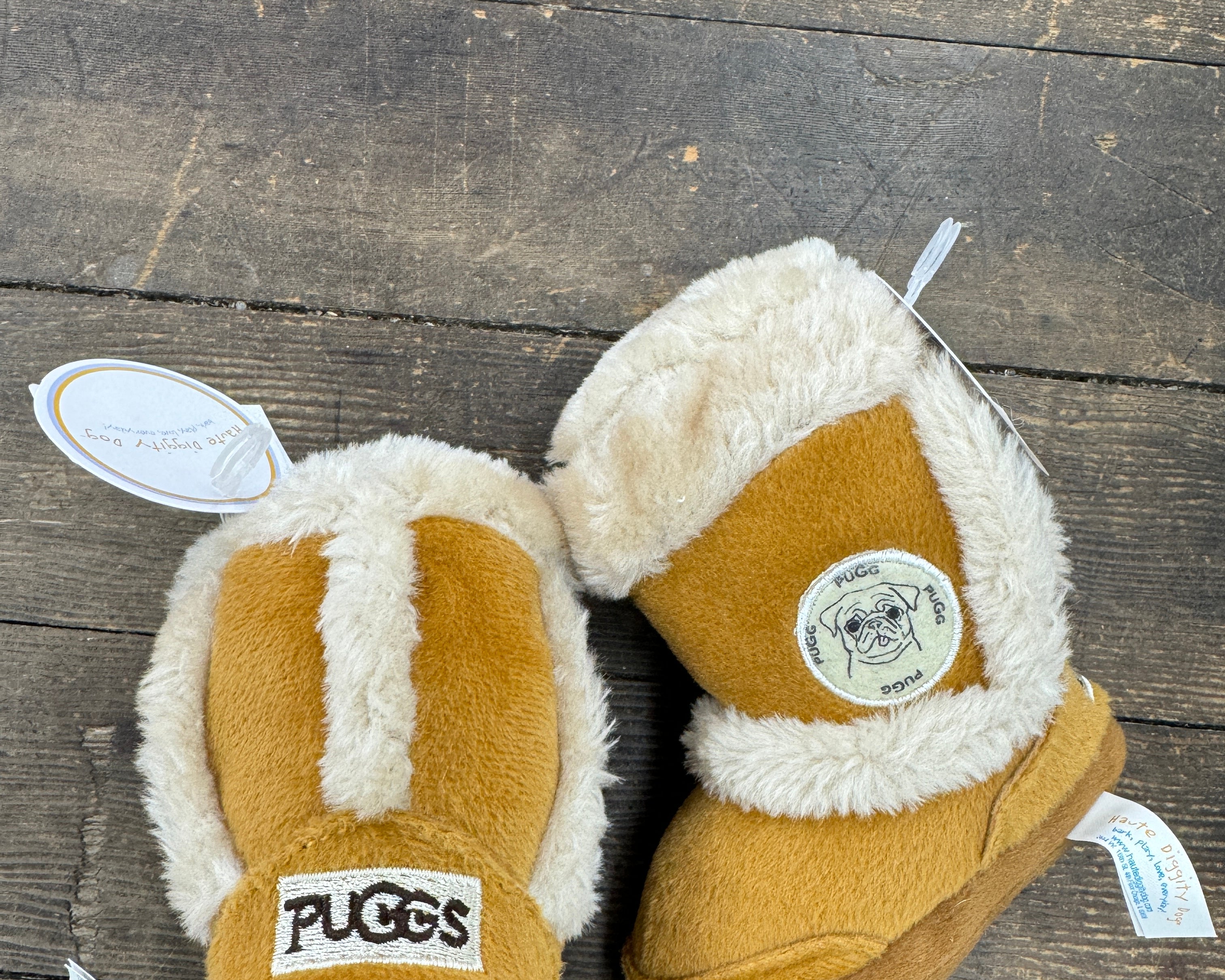Pugg Boot Toy Squeaker Dog Toy-Dog Toys-haute diggity-The Silo Boutique, Women's Fashion Boutique Located in Warren and Grand Forks North Dakota