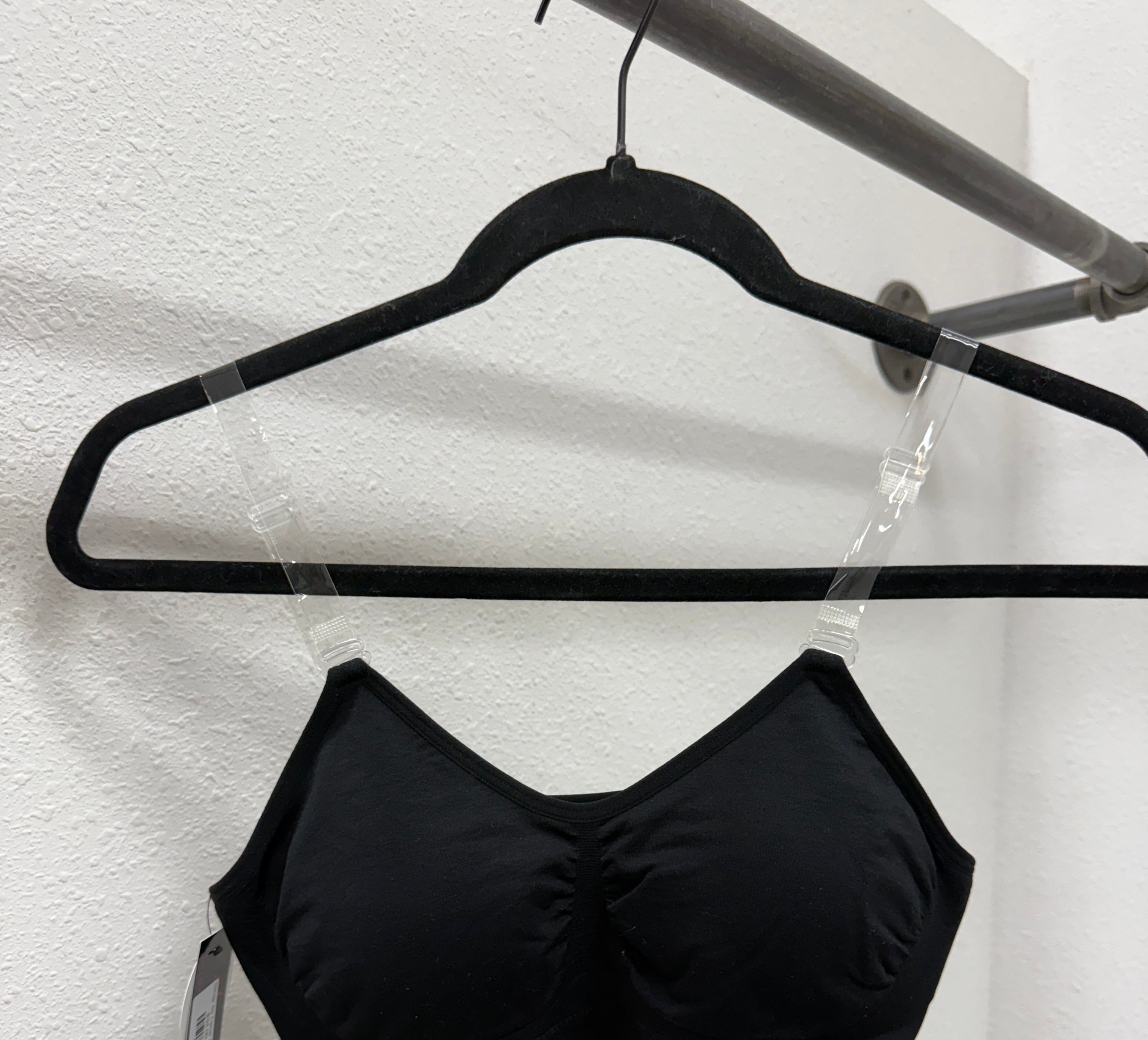 Strap Its Clear Strap Bra-Black-Bralettes-strap its-The Silo Boutique, Women's Fashion Boutique Located in Warren and Grand Forks North Dakota