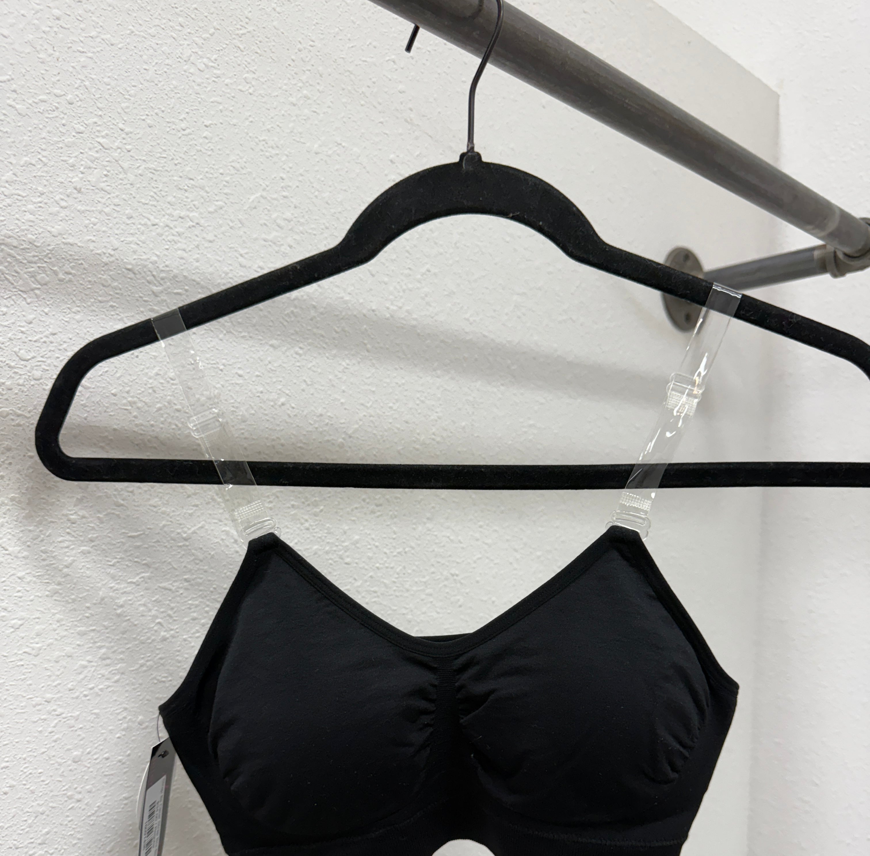 Strap Its Clear Strap Bra-Black-Bralettes-strap its-The Silo Boutique, Women's Fashion Boutique Located in Warren and Grand Forks North Dakota