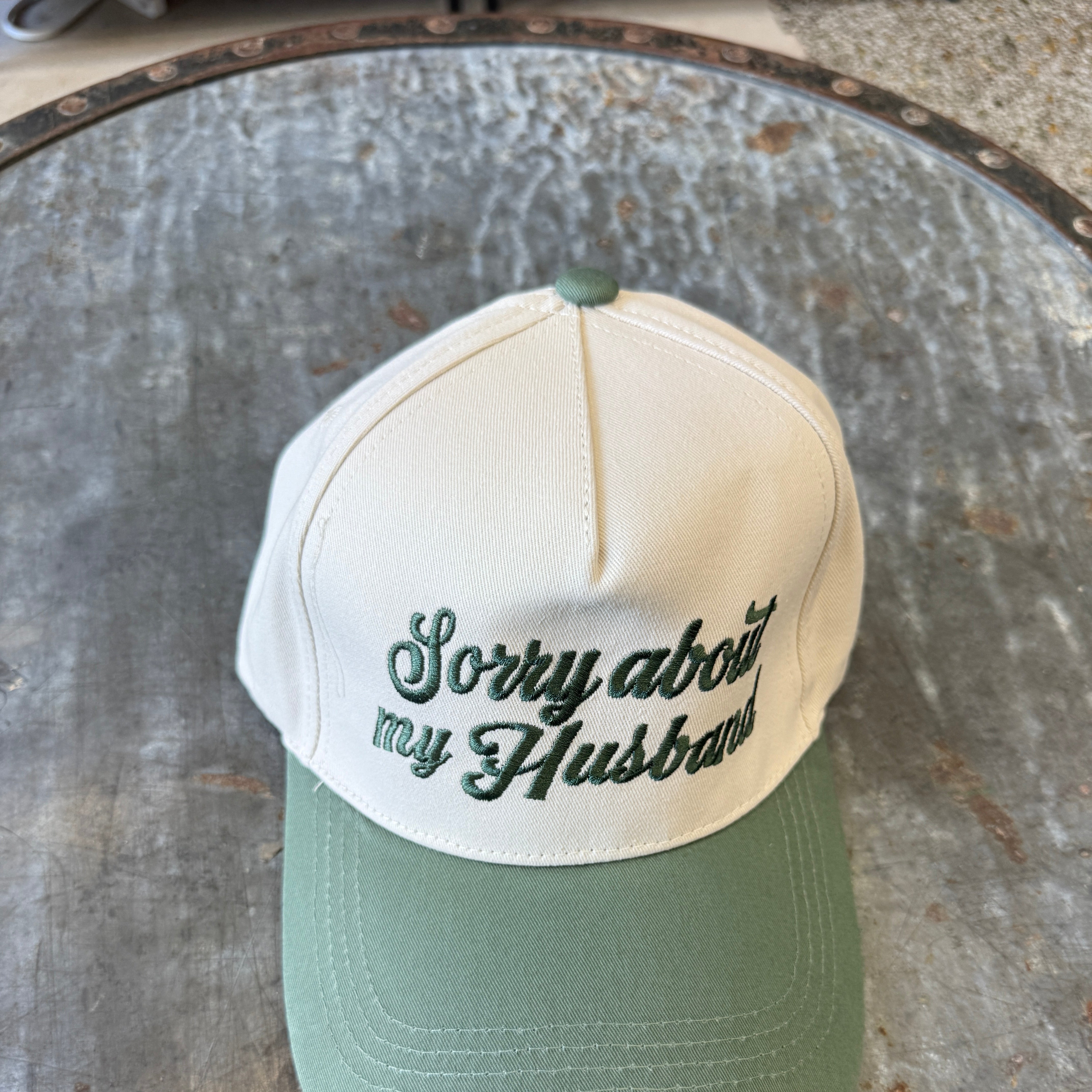 Sorry About My Husband Hat-Hats-Zenana-The Silo Boutique, Women's Fashion Boutique Located in Warren and Grand Forks North Dakota