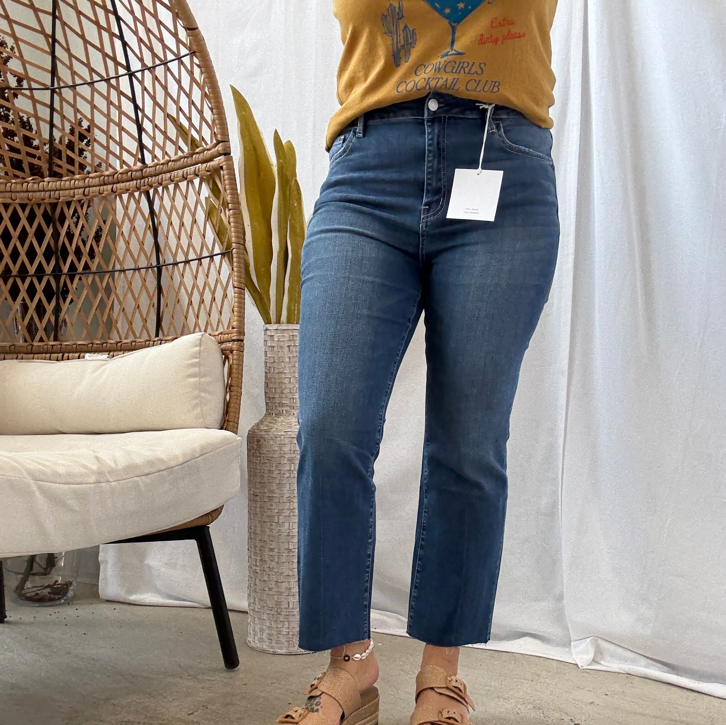 Lovervet Ixora Kick Flare Jeans-Final Sale-Jeans-lovervet-The Silo Boutique, Women's Fashion Boutique Located in Warren and Grand Forks North Dakota