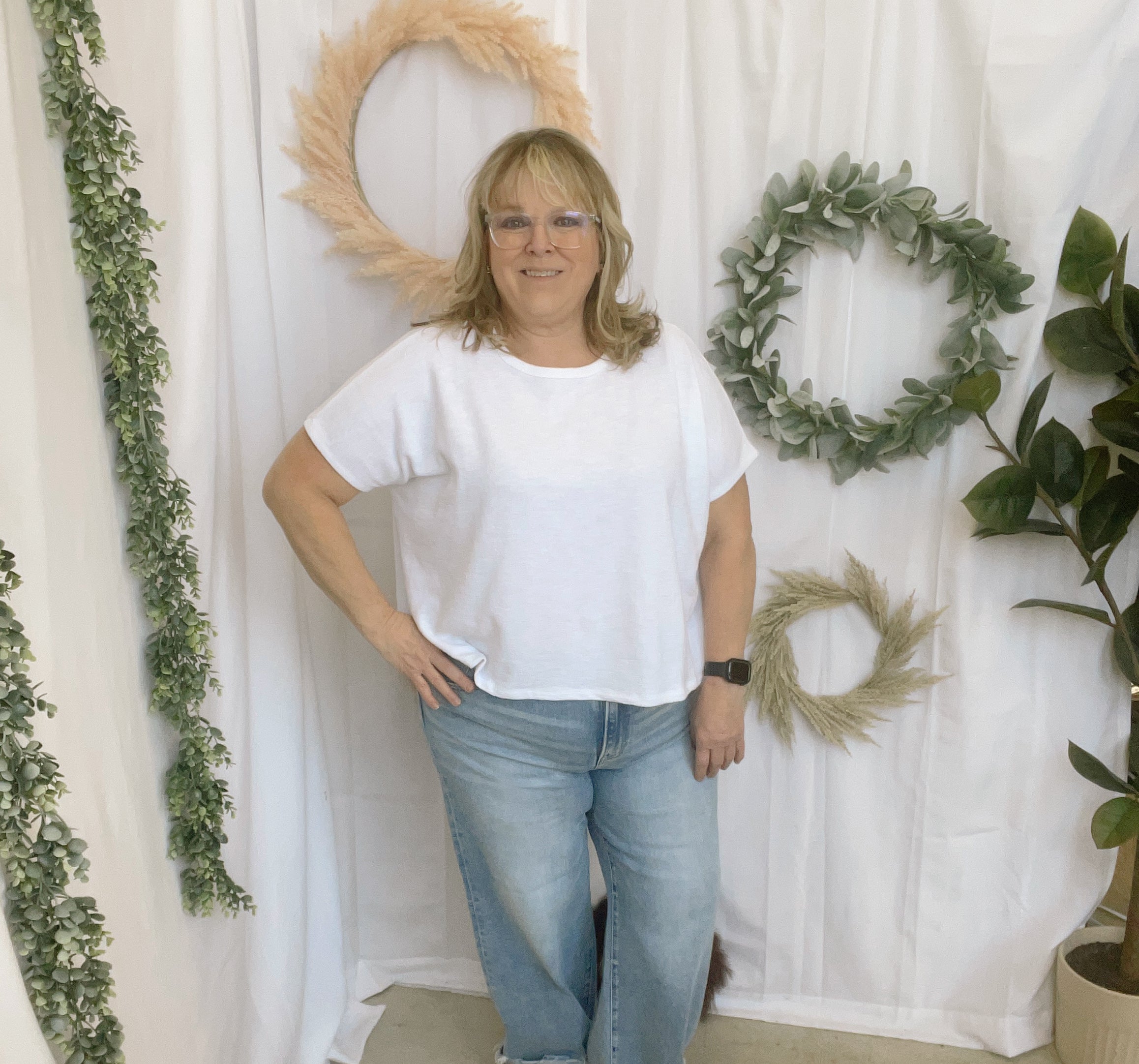 Julie Slub Oversized Tee-Short Sleeve Tops-Zenana-The Silo Boutique, Women's Fashion Boutique Located in Warren and Grand Forks North Dakota