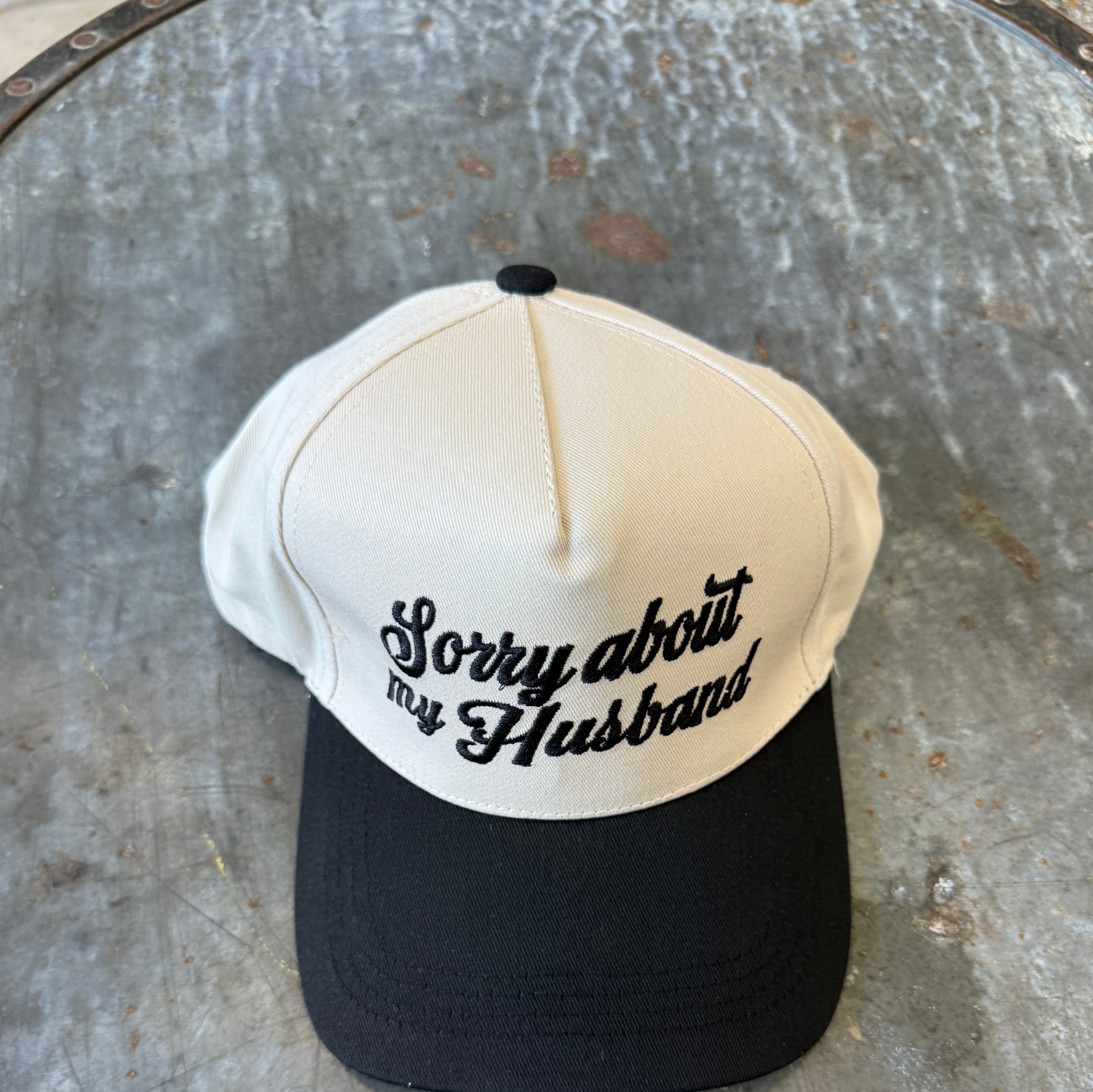 Sorry About My Husband Hat-Hats-Zenana-The Silo Boutique, Women's Fashion Boutique Located in Warren and Grand Forks North Dakota