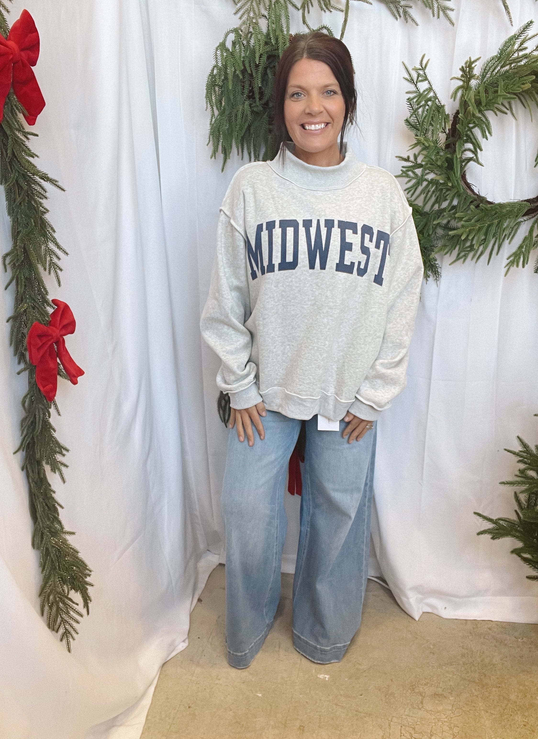 Midwest Sweatshirt-Sweatshirts-bucketlist-The Silo Boutique, Women's Fashion Boutique Located in Warren and Grand Forks North Dakota