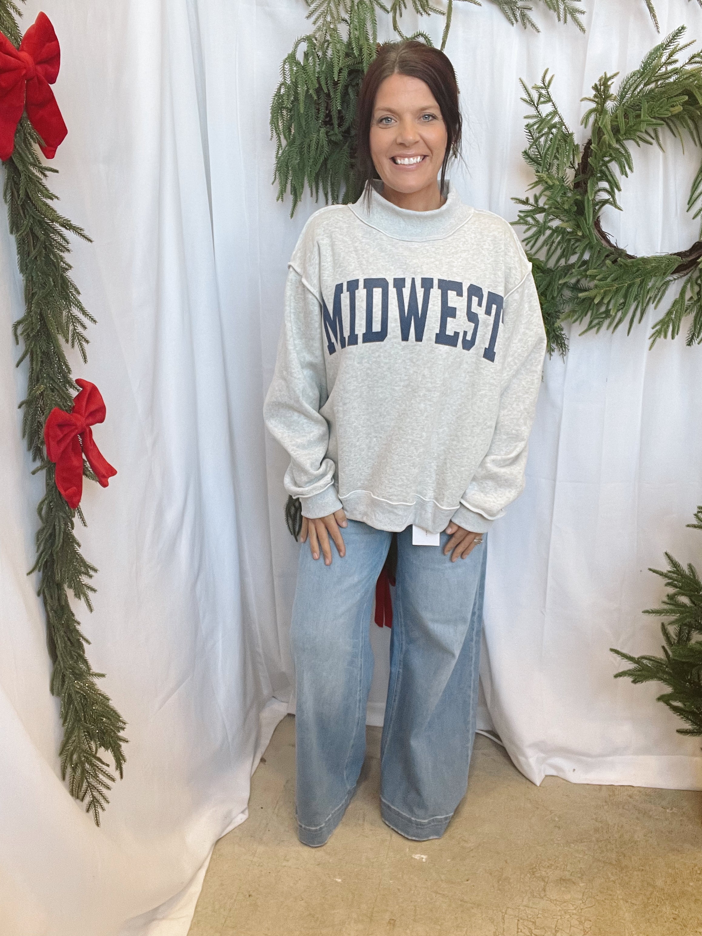 Midwest Sweatshirt-Sweatshirts-bucketlist-The Silo Boutique, Women's Fashion Boutique Located in Warren and Grand Forks North Dakota