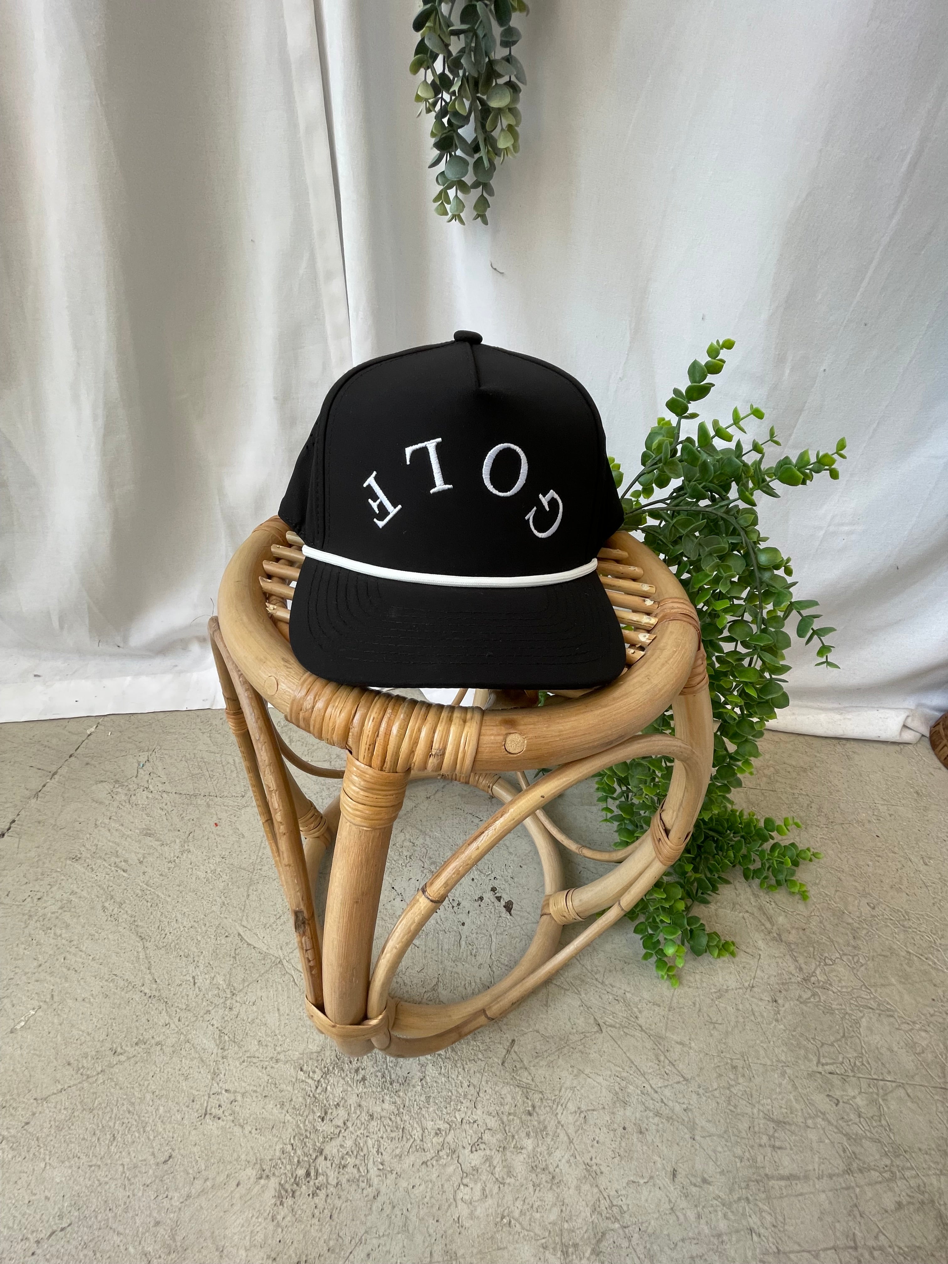 Golf Trucker Hat-Black-Hats-faire-The Silo Boutique, Women's Fashion Boutique Located in Warren and Grand Forks North Dakota