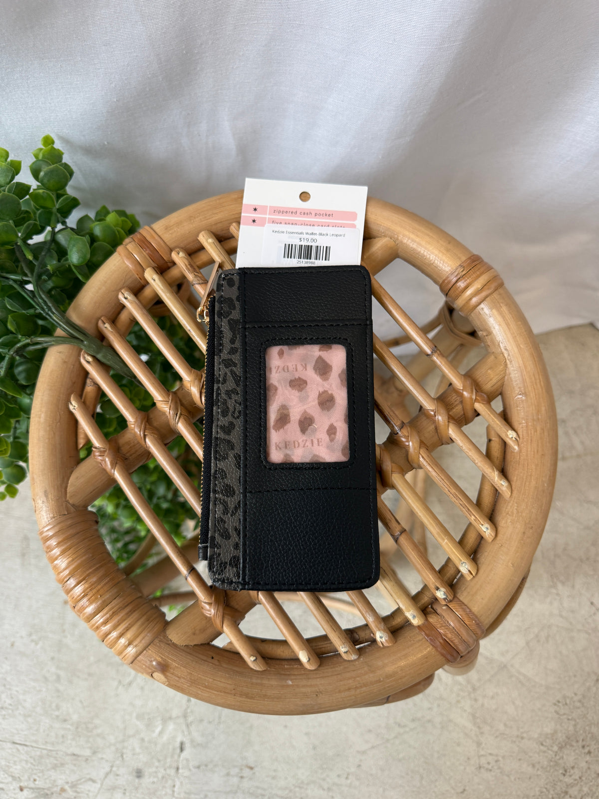 Kedzie Essentials Wallet-Black Leopard-Wallets-dm-The Silo Boutique, Women's Fashion Boutique Located in Warren and Grand Forks North Dakota