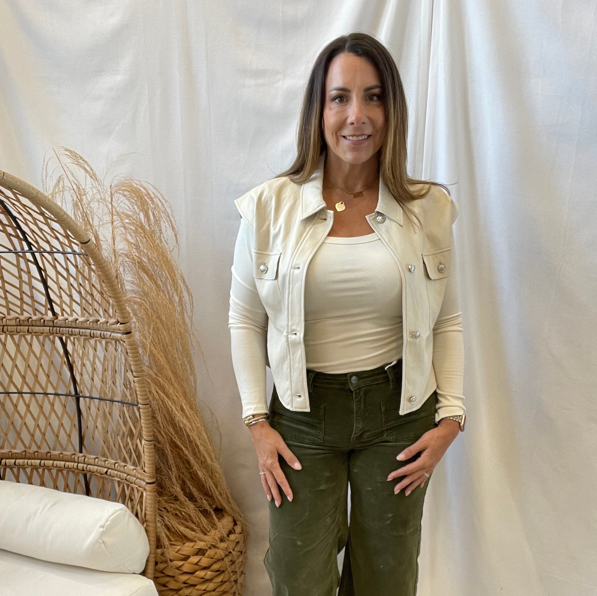 Risen Corduroy Olive Jeans-Final Sale-Jeans-risen-The Silo Boutique, Women's Fashion Boutique Located in Warren and Grand Forks North Dakota