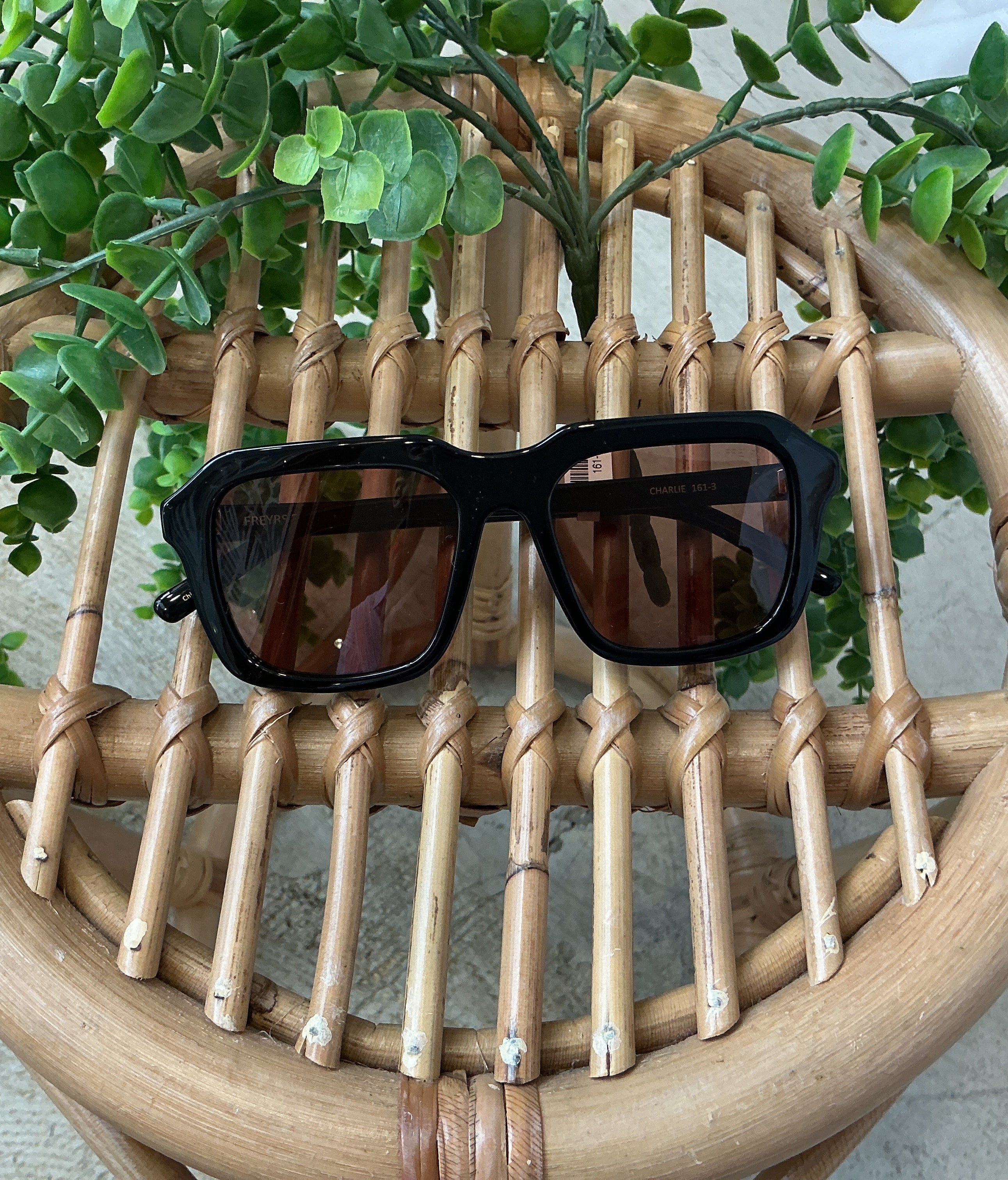 Freyrs Charlie Sunglasses-Black-Sunglasses-freyers-The Silo Boutique, Women's Fashion Boutique Located in Warren and Grand Forks North Dakota