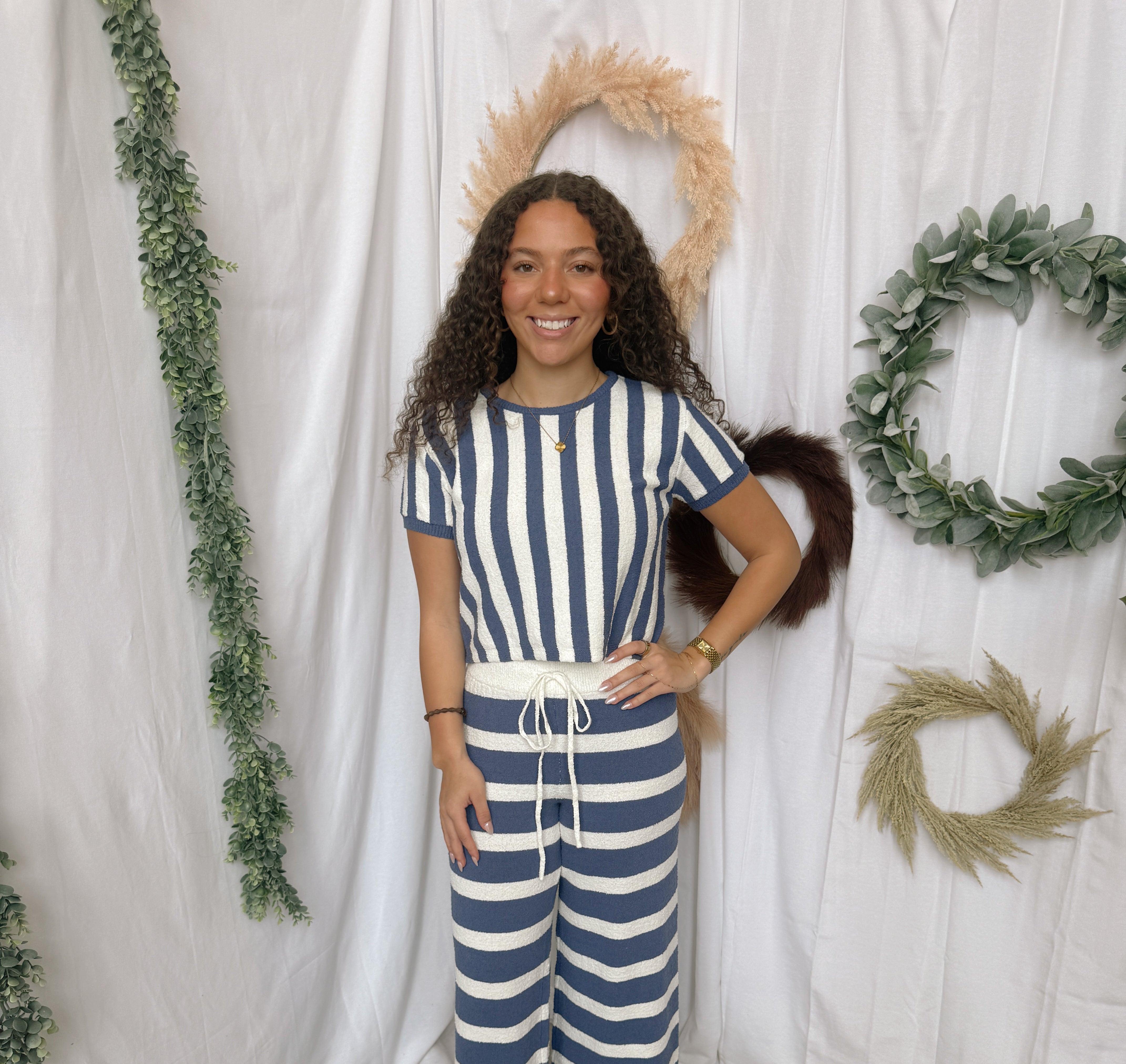 Blue Babe Outfit Set-Outfit Sets-by together-The Silo Boutique, Women's Fashion Boutique Located in Warren and Grand Forks North Dakota