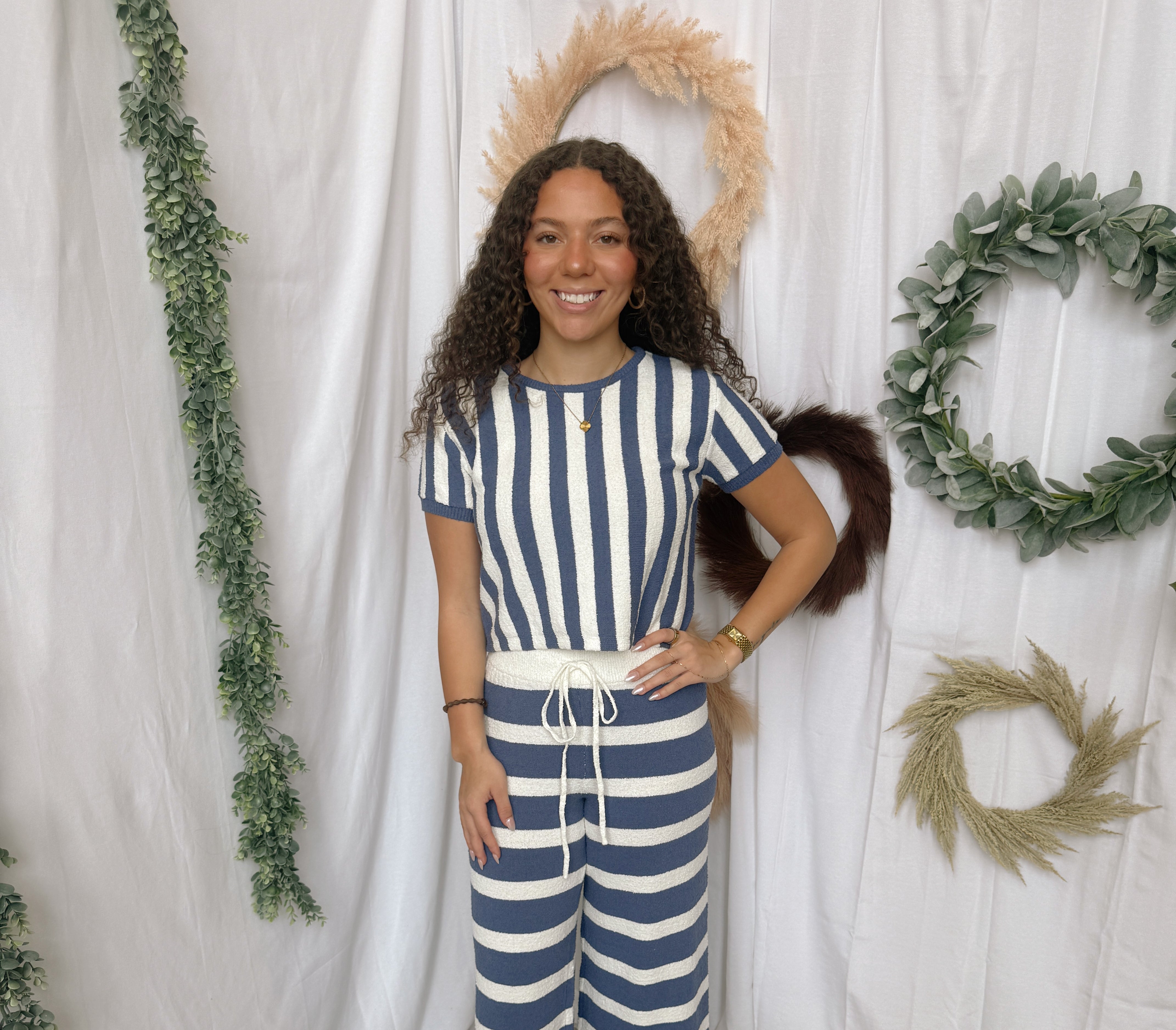 Blue Babe Outfit Set-Outfit Sets-by together-The Silo Boutique, Women's Fashion Boutique Located in Warren and Grand Forks North Dakota