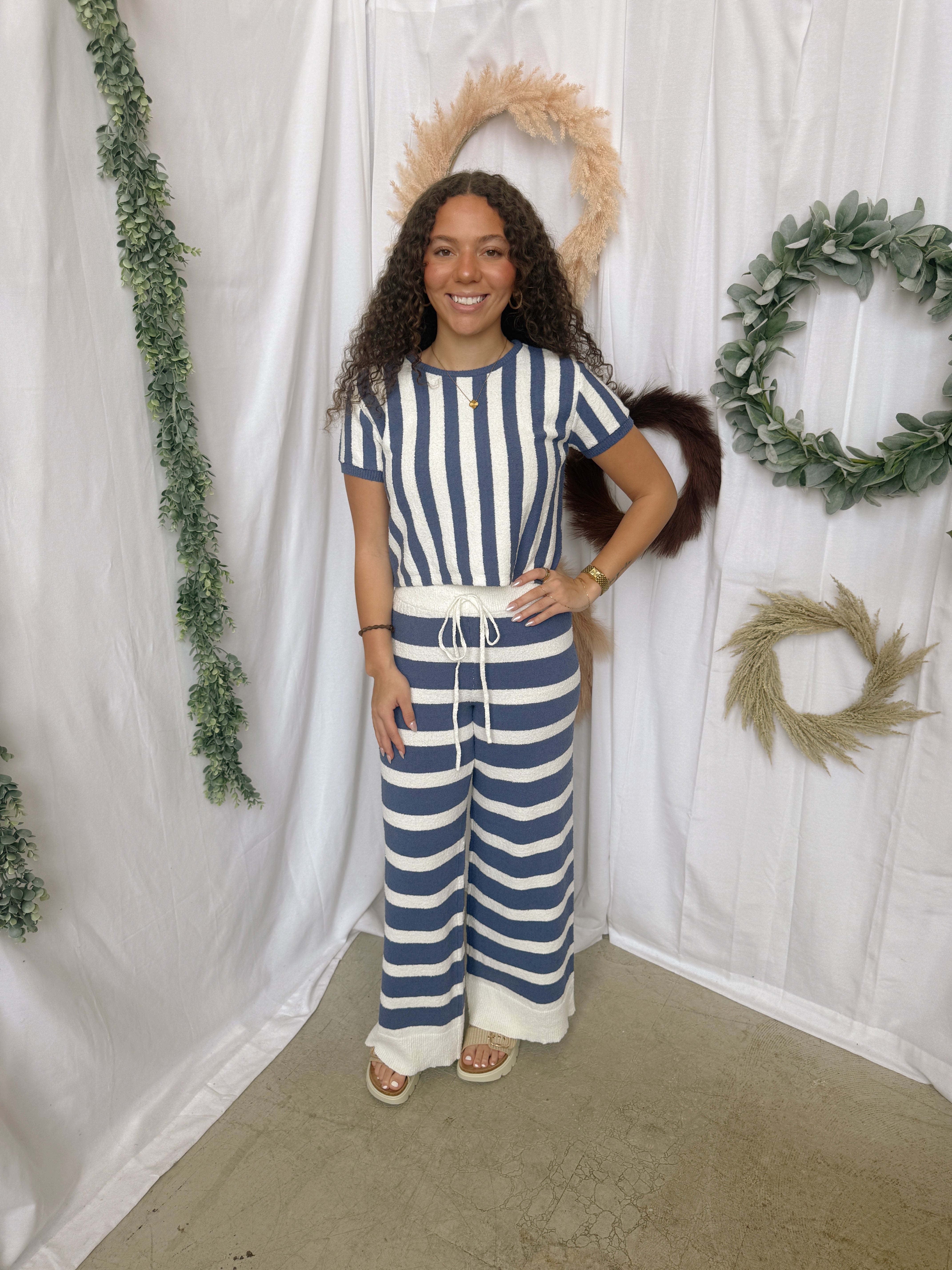 Blue Babe Outfit Set-Outfit Sets-by together-The Silo Boutique, Women's Fashion Boutique Located in Warren and Grand Forks North Dakota