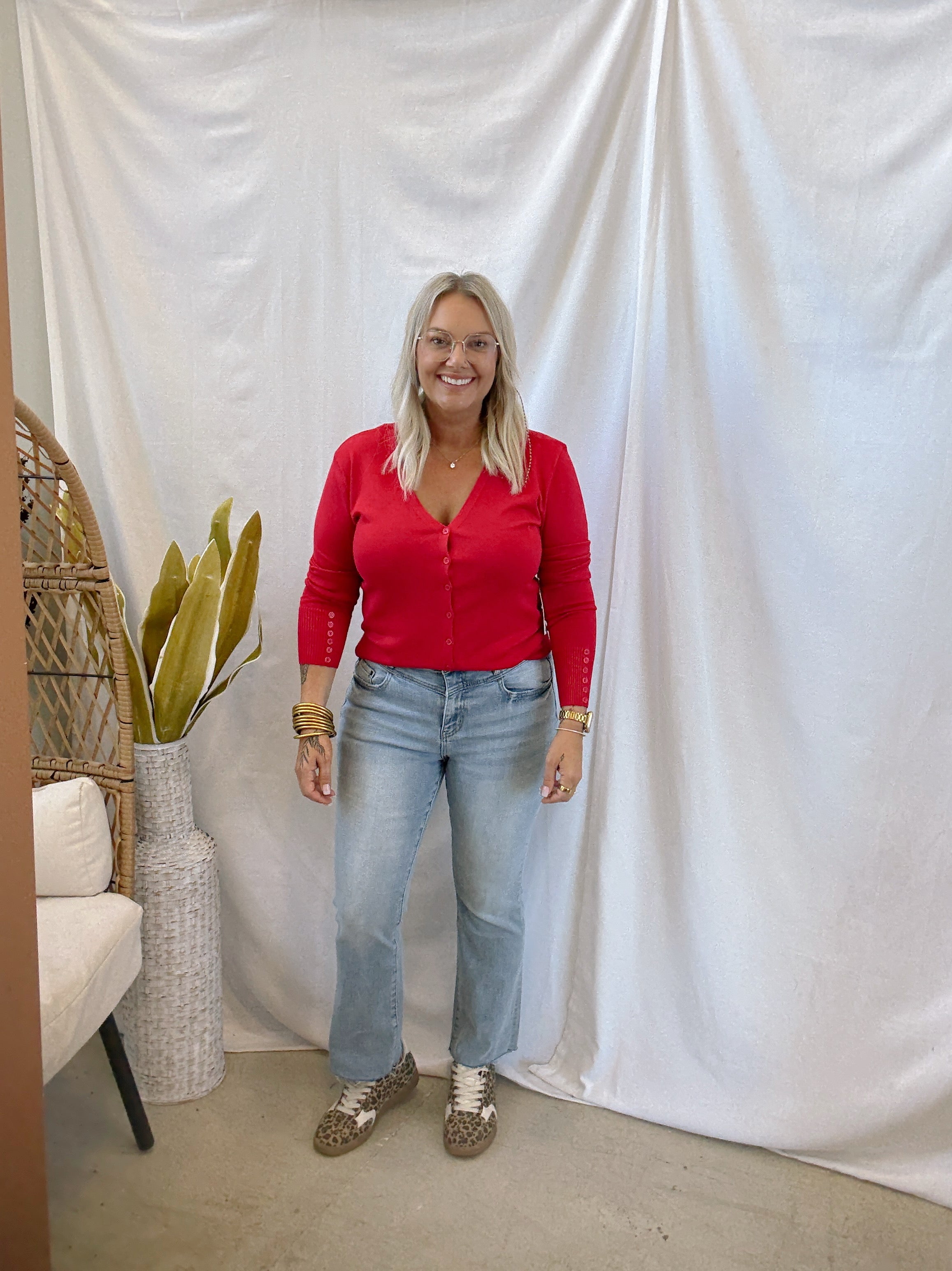 Mica Yoke Capri Blue Bootcut Jeans-Final Sale-Jeans-mica-The Silo Boutique, Women's Fashion Boutique Located in Warren and Grand Forks North Dakota