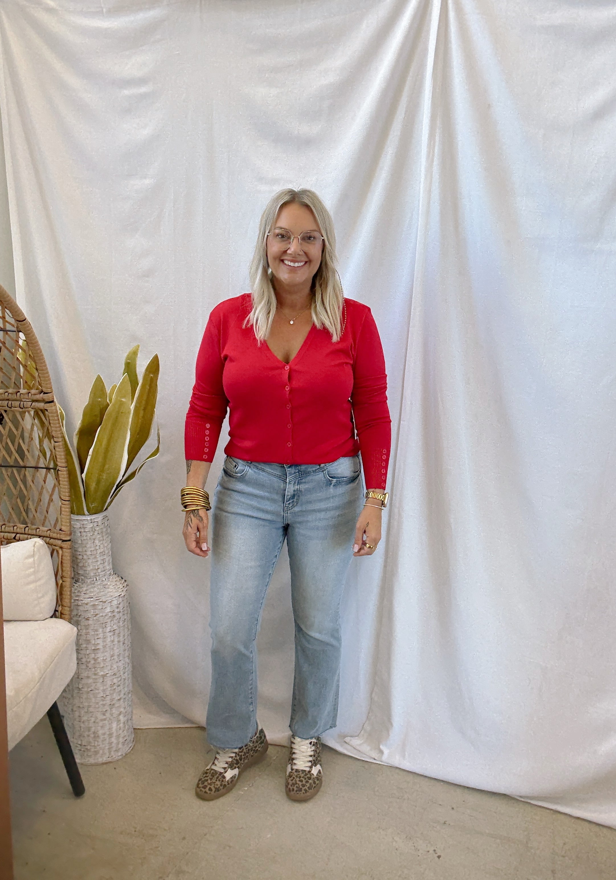Mica Yoke Capri Blue Bootcut Jeans-Final Sale-Jeans-mica-The Silo Boutique, Women's Fashion Boutique Located in Warren and Grand Forks North Dakota