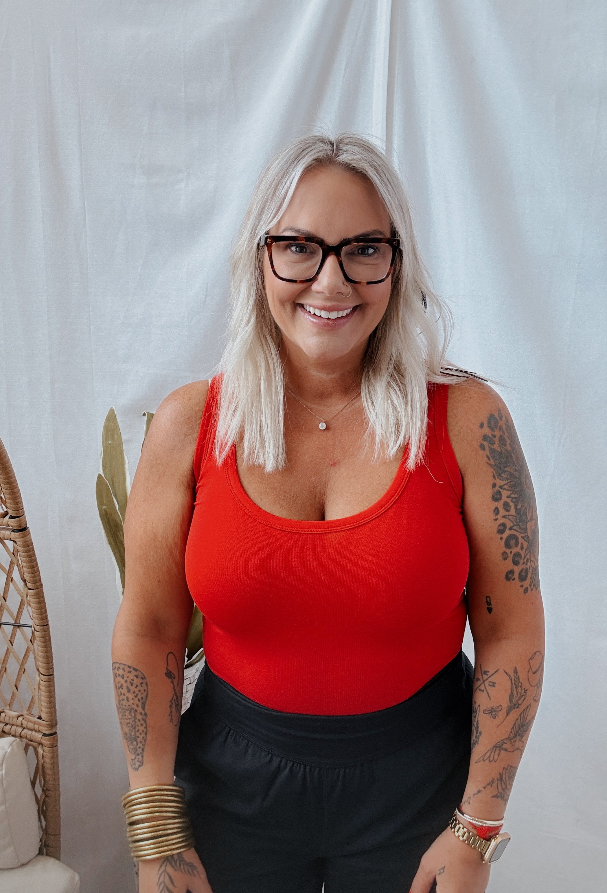 Mono Scoop Tank Top-Tank Tops-mono b-The Silo Boutique, Women's Fashion Boutique Located in Warren and Grand Forks North Dakota