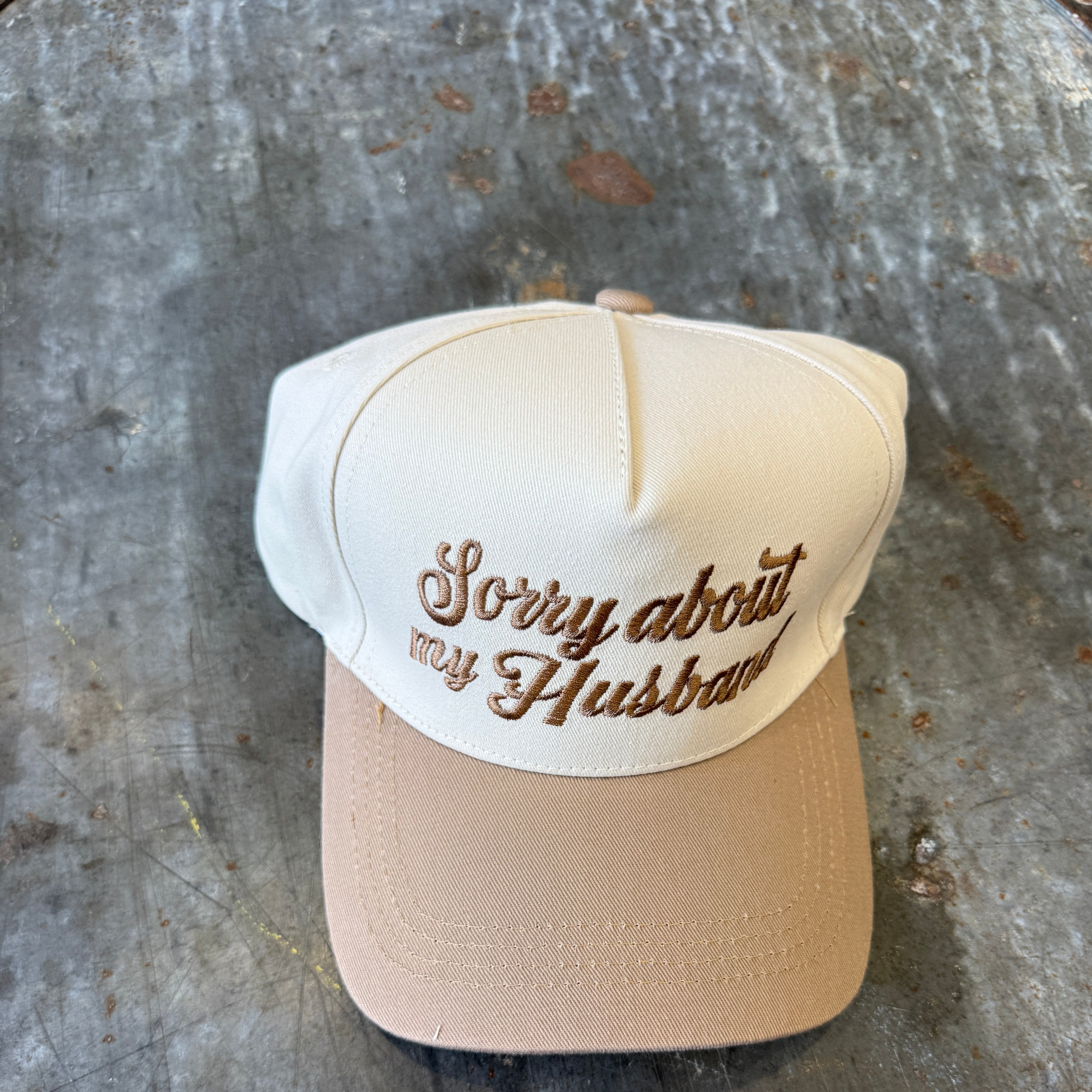 Sorry About My Husband Hat-Hats-Zenana-The Silo Boutique, Women's Fashion Boutique Located in Warren and Grand Forks North Dakota