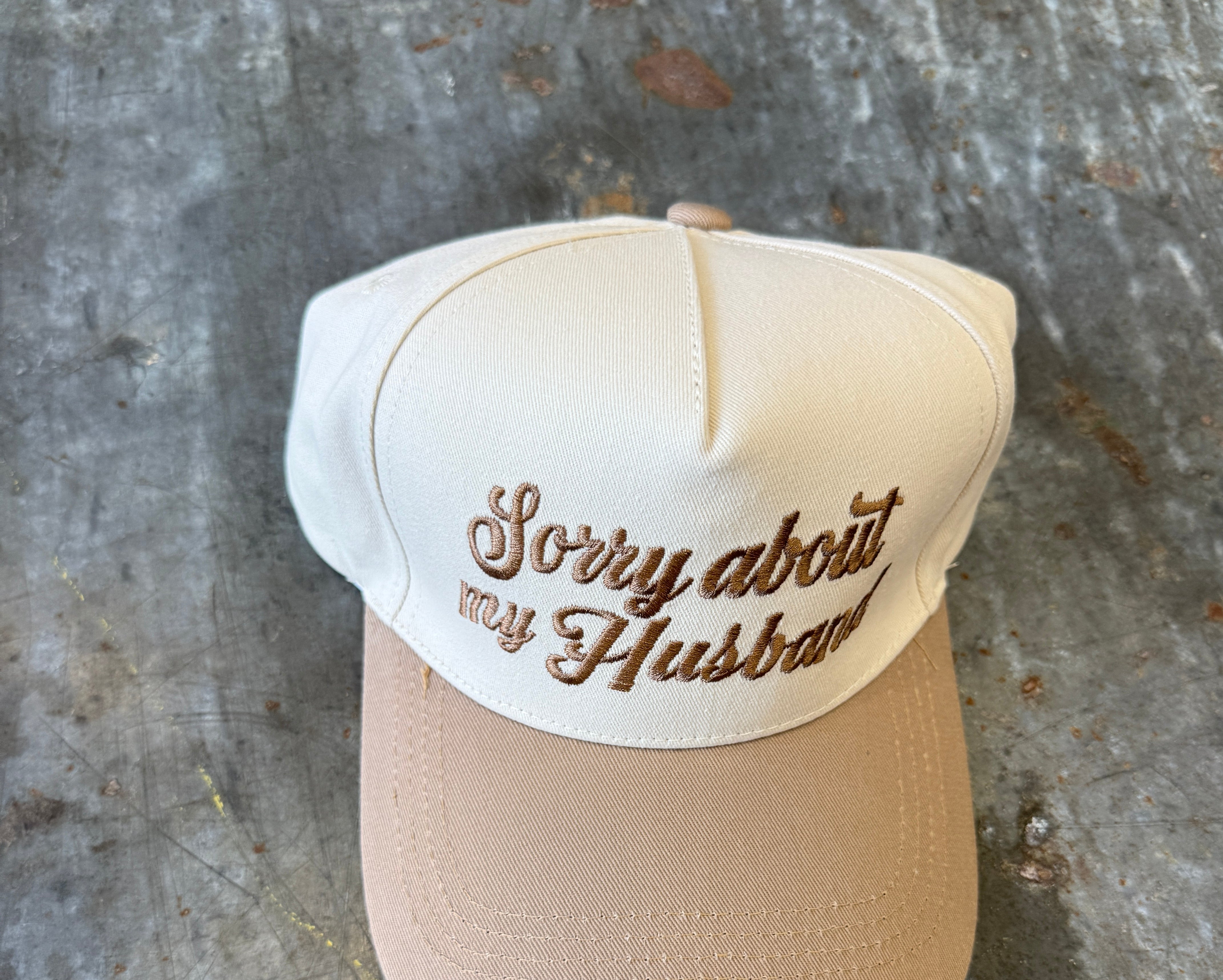 Sorry About My Husband Hat-Hats-Zenana-The Silo Boutique, Women's Fashion Boutique Located in Warren and Grand Forks North Dakota