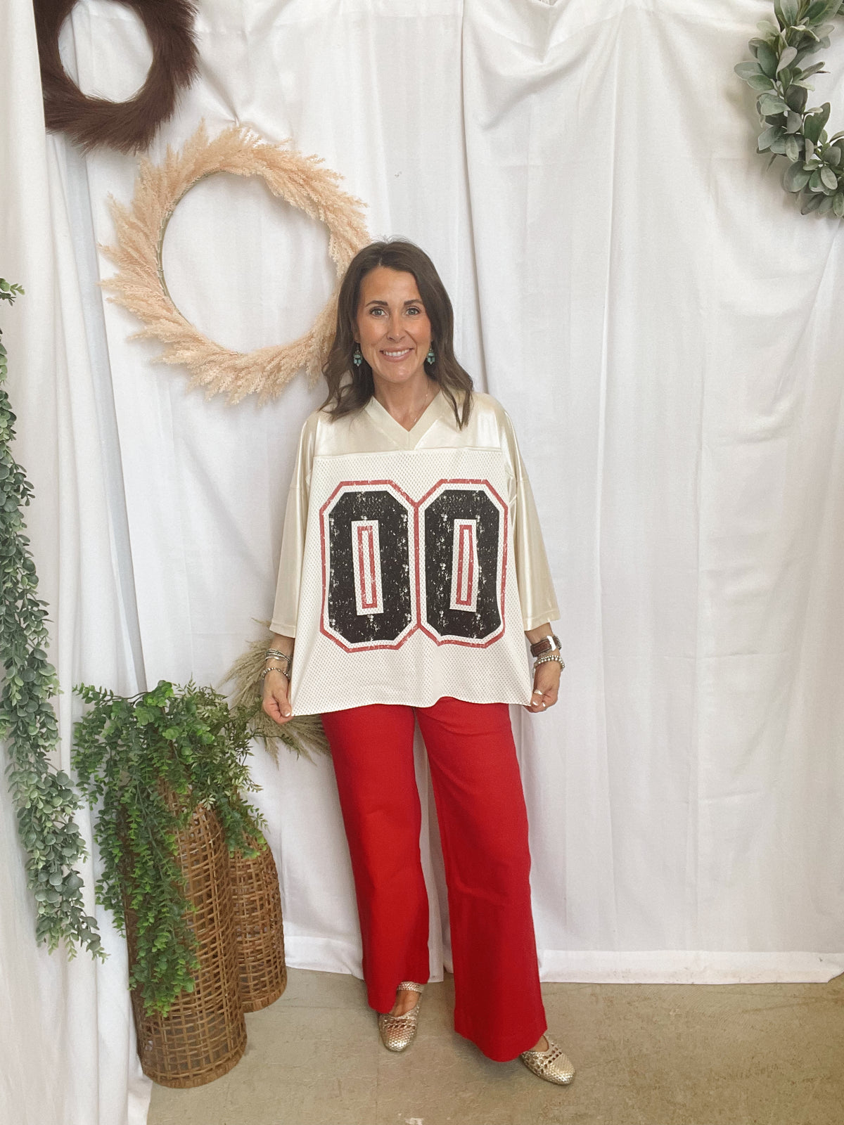 Jade Gameday Jersey-Short Sleeve Tops-jade by jane-The Silo Boutique, Women's Fashion Boutique Located in Warren and Grand Forks North Dakota