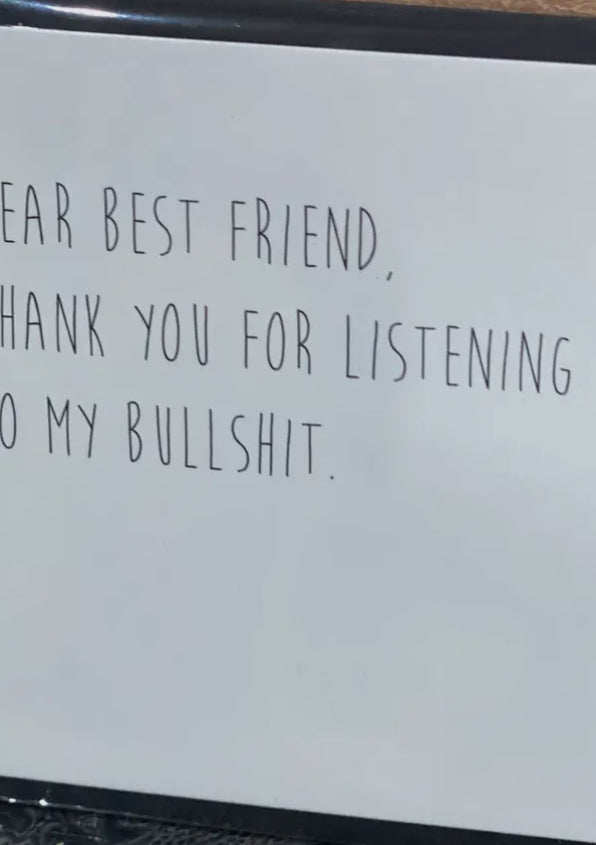 Dear Best Friend Mini Card-Cards-crooked halo-The Silo Boutique, Women's Fashion Boutique Located in Warren and Grand Forks North Dakota