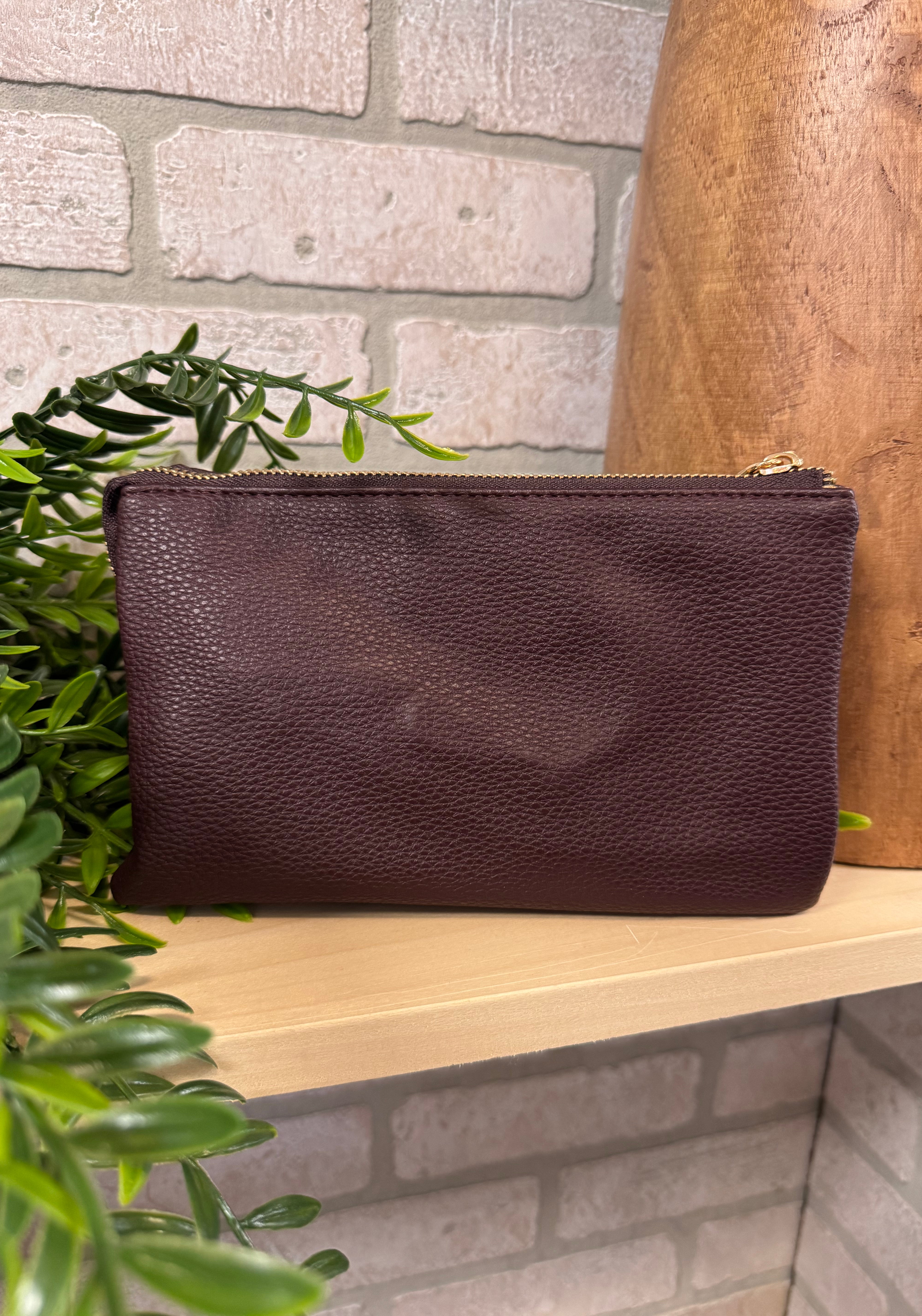 Riley 3 Compartment Crossbody/Wristlet-Crossbody Purses-Jen and Co-The Silo Boutique, Women's Fashion Boutique Located in Warren and Grand Forks North Dakota