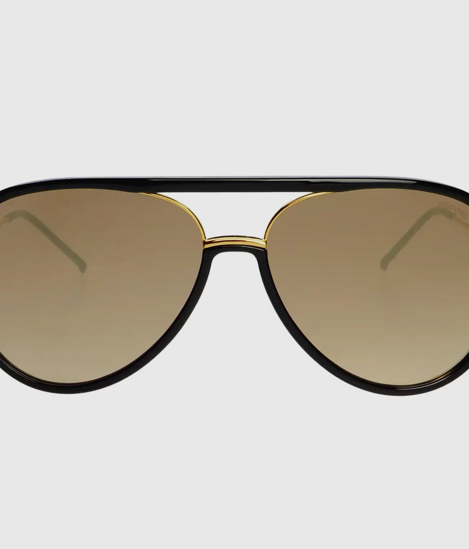 Freyrs Shay Black Gold Mirrored Sunglasses-Sunglasses-freyers-The Silo Boutique, Women's Fashion Boutique Located in Warren and Grand Forks North Dakota