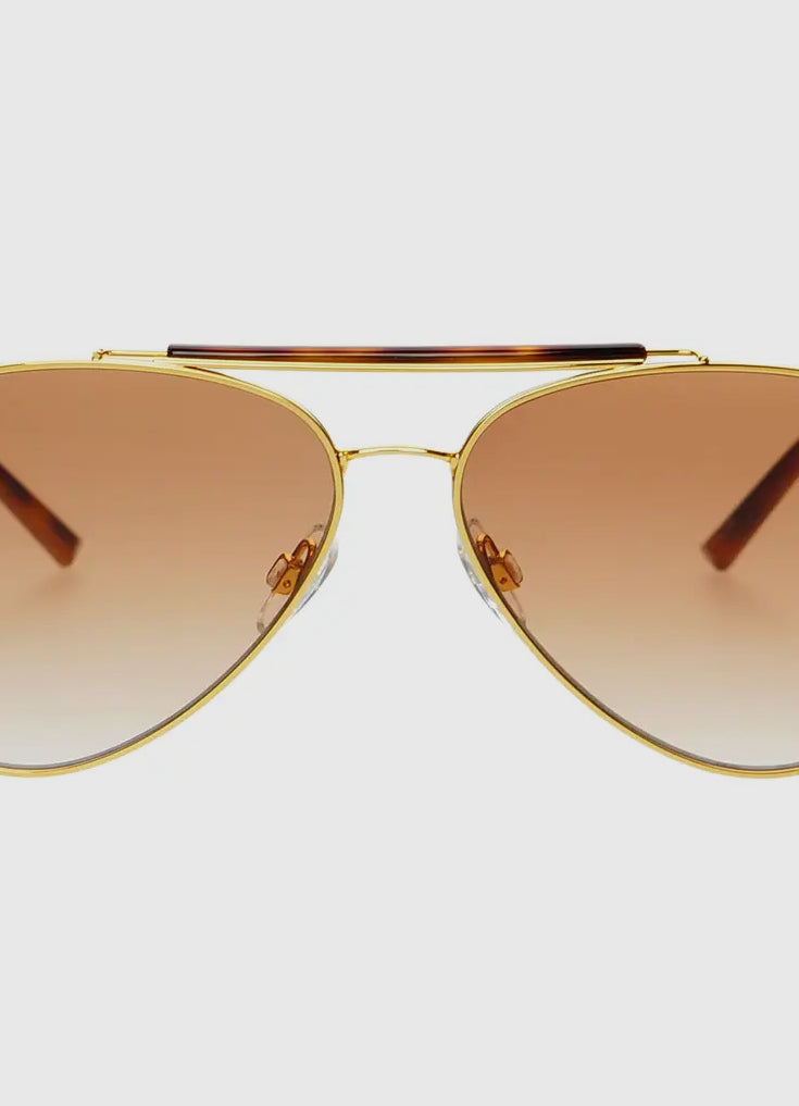 Freyrs Dallas Gold/Brown Sunglasses-Sunglasses-freyers-The Silo Boutique, Women's Fashion Boutique Located in Warren and Grand Forks North Dakota