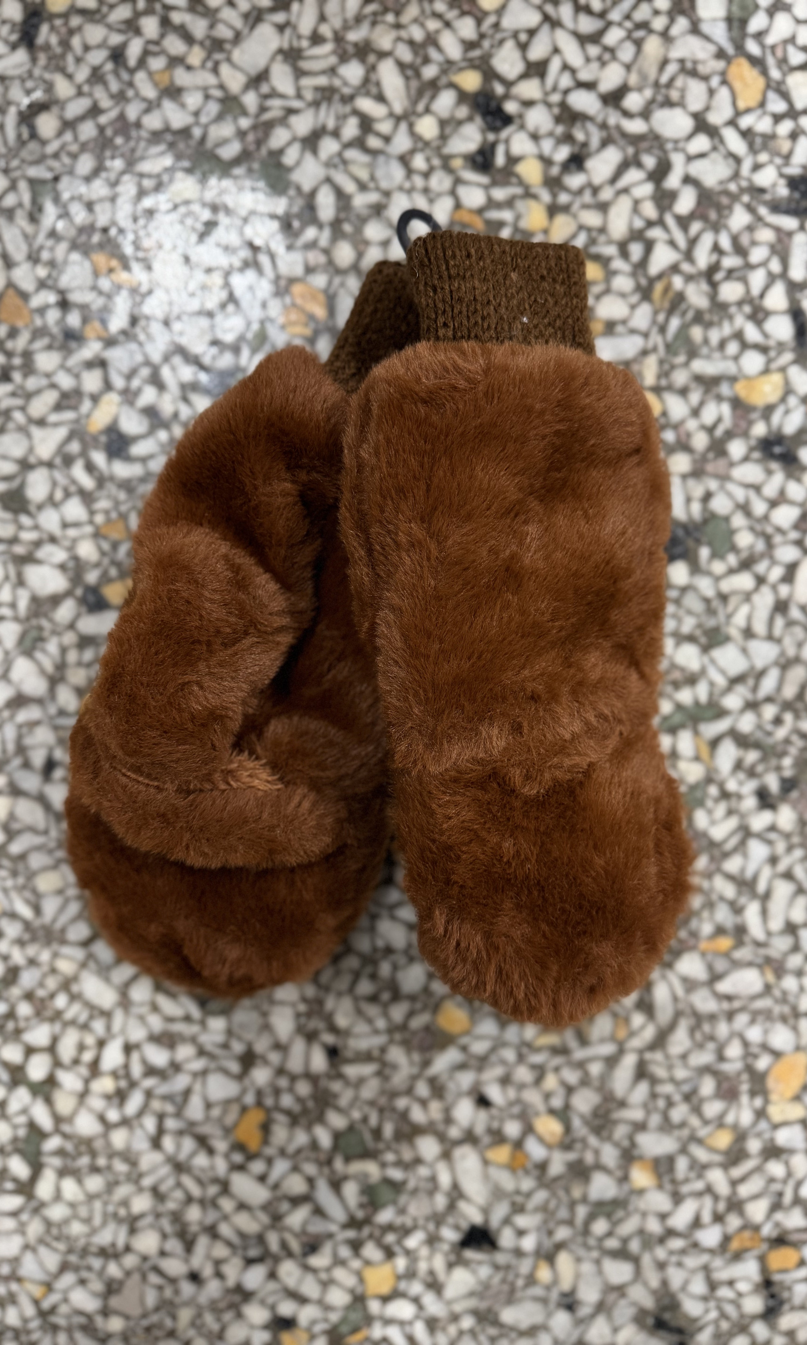Solid Faux Fur Mittens-Gloves & Mittens-fashion city-The Silo Boutique, Women's Fashion Boutique Located in Warren and Grand Forks North Dakota