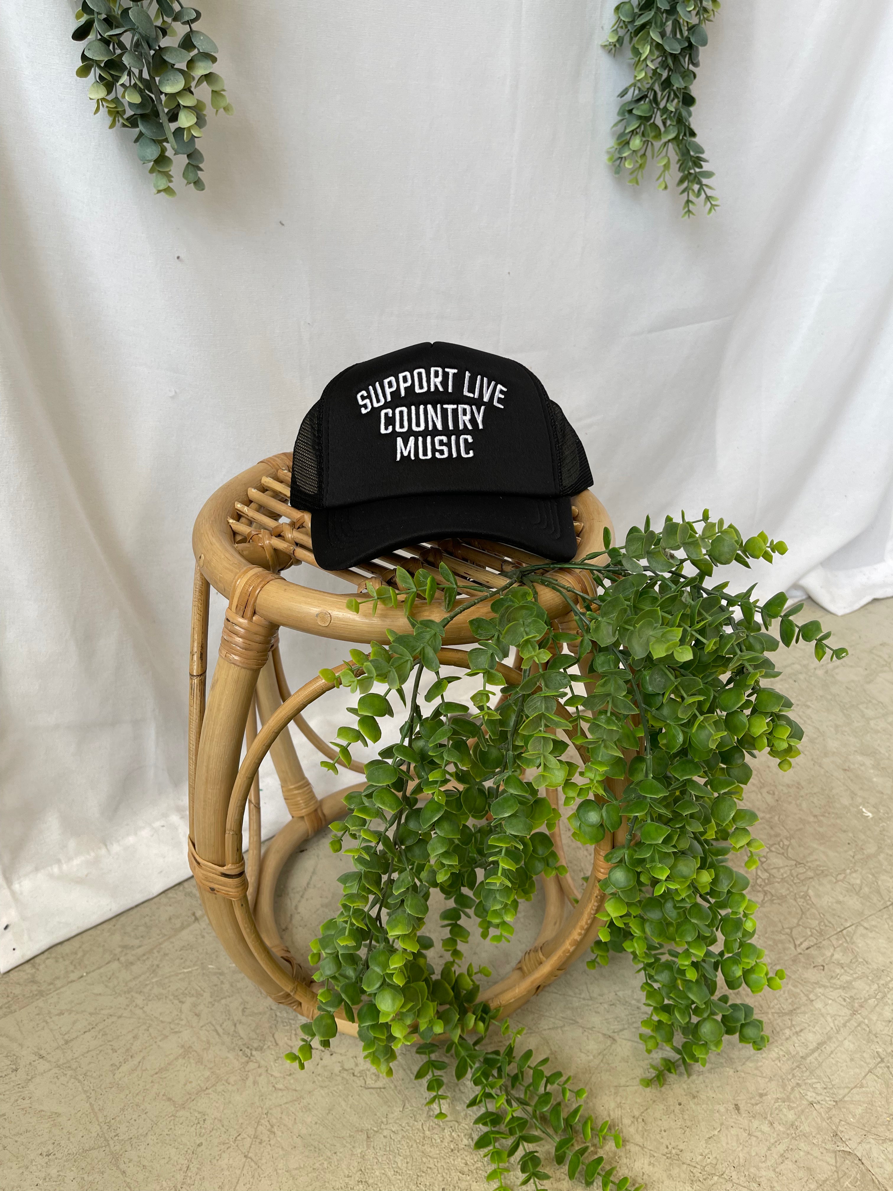 Support Live Music Hat-Hats-panache-The Silo Boutique, Women's Fashion Boutique Located in Warren and Grand Forks North Dakota