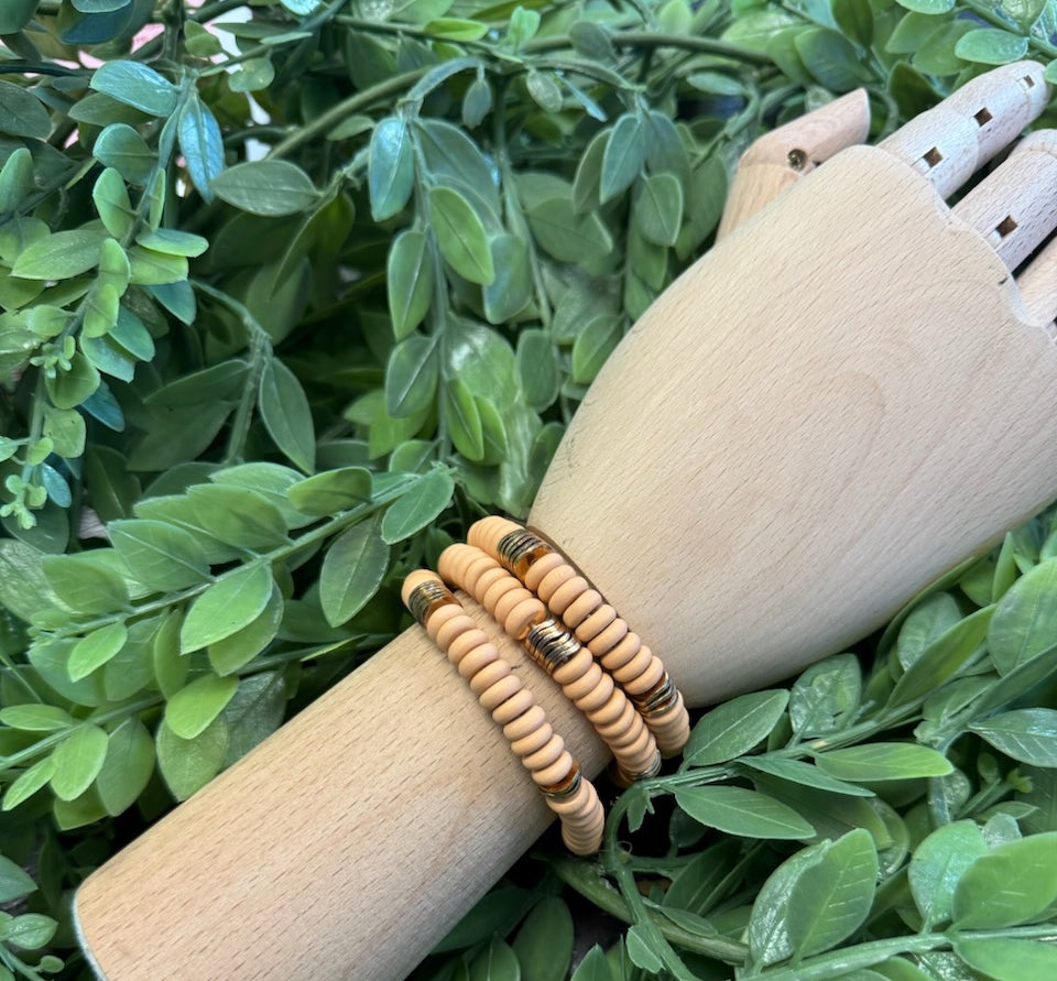 Kenzie Clay Bracelet Set-Bracelets-Dallas Market-The Silo Boutique, Women's Fashion Boutique Located in Warren and Grand Forks North Dakota