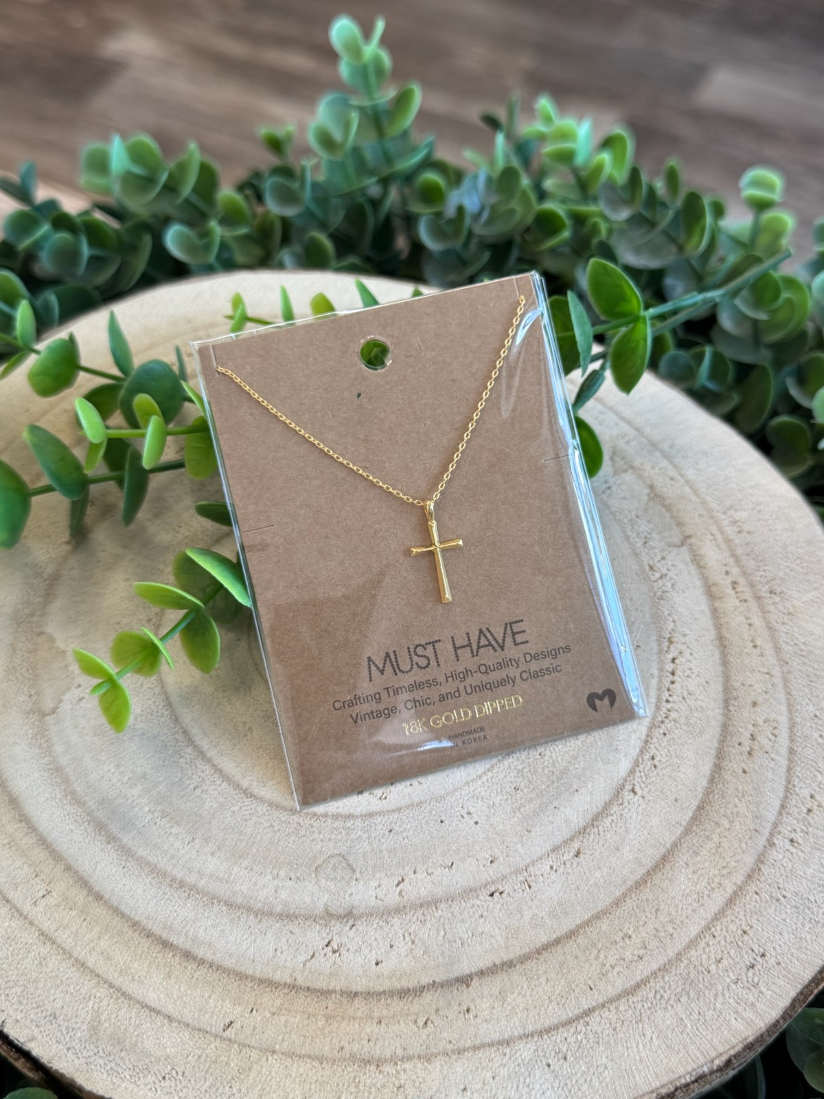 Must Have Dainty Cross Necklace-Necklaces-Fame-The Silo Boutique, Women's Fashion Boutique Located in Warren and Grand Forks North Dakota