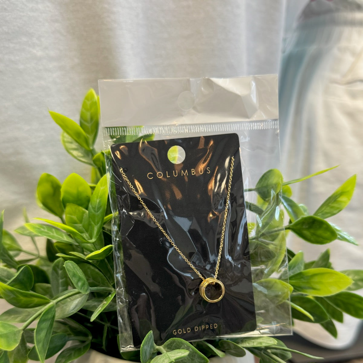 Dainty Ring Necklace-Necklaces-Fame-The Silo Boutique, Women's Fashion Boutique Located in Warren and Grand Forks North Dakota