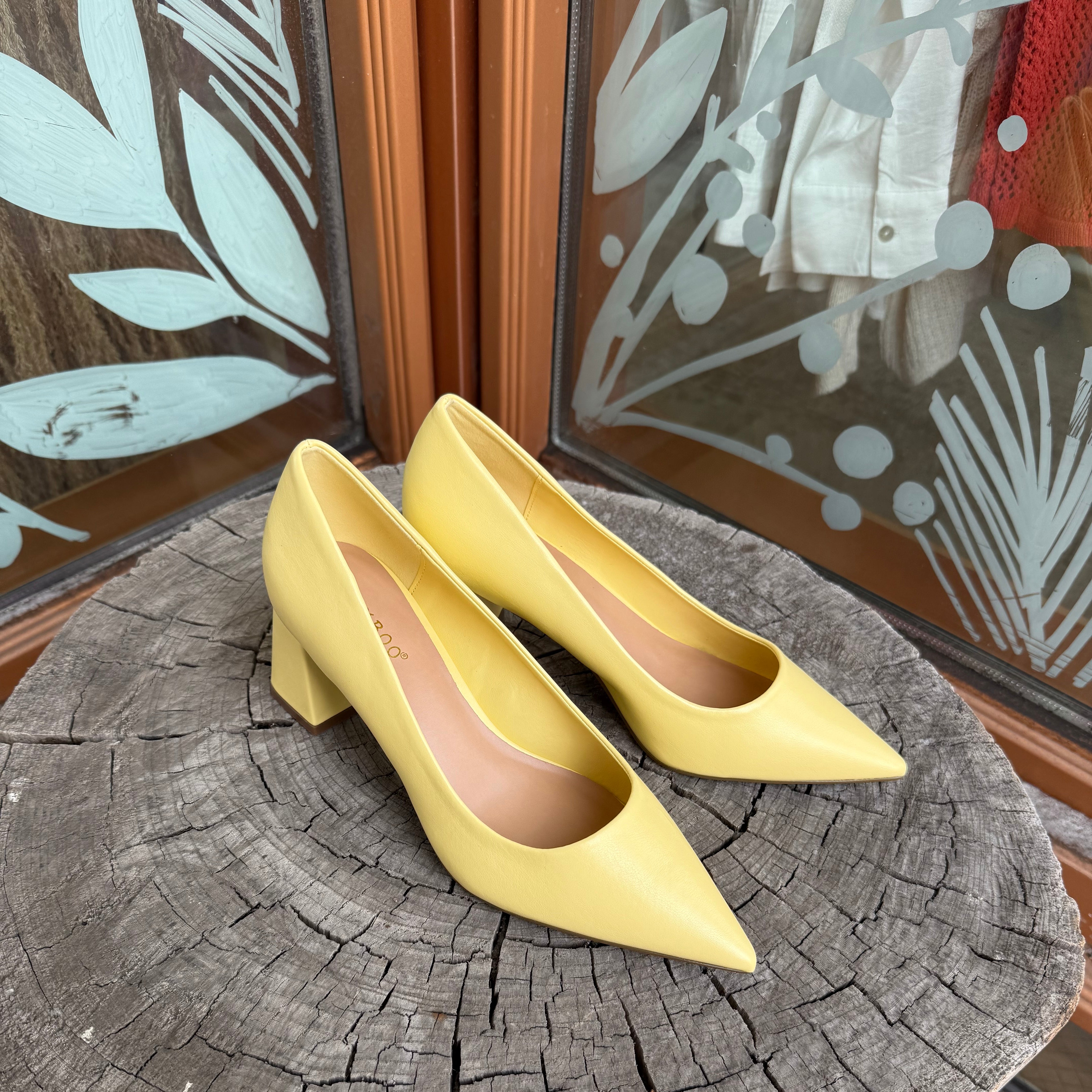 Starlike Yellow Heels-Final Sale-Heels-ccocci-The Silo Boutique, Women's Fashion Boutique Located in Warren and Grand Forks North Dakota