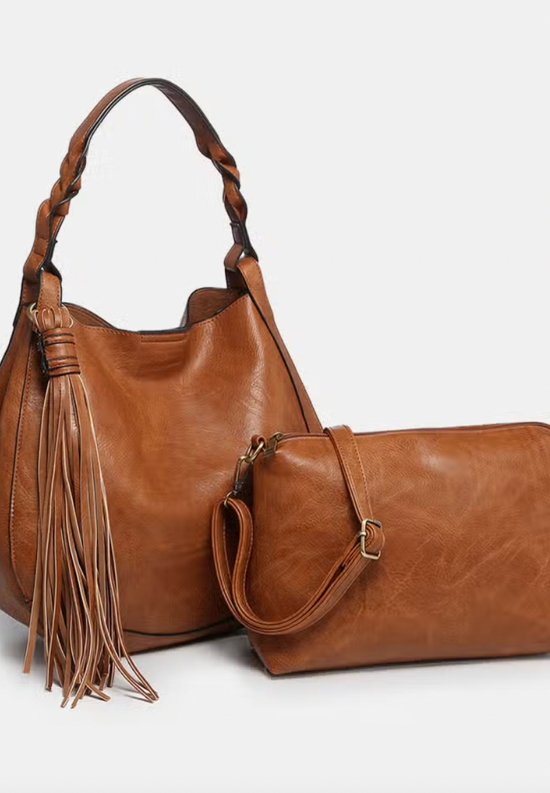 Eloise Large Tassel Hobo Purse-Purses-Jen and Co-The Silo Boutique, Women's Fashion Boutique Located in Warren and Grand Forks North Dakota