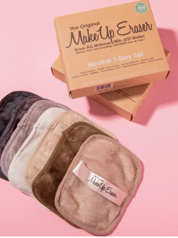 Neutral 7-Day MakeUp Eraser Set-Cosmetics-Make Up Eraser-The Silo Boutique, Women's Fashion Boutique Located in Warren and Grand Forks North Dakota