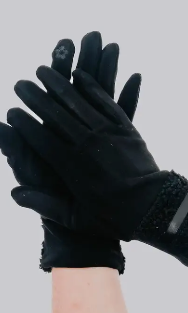 Pretty Simple Teddy Fur Gloves-Gloves & Mittens-pretty simple-The Silo Boutique, Women's Fashion Boutique Located in Warren and Grand Forks North Dakota