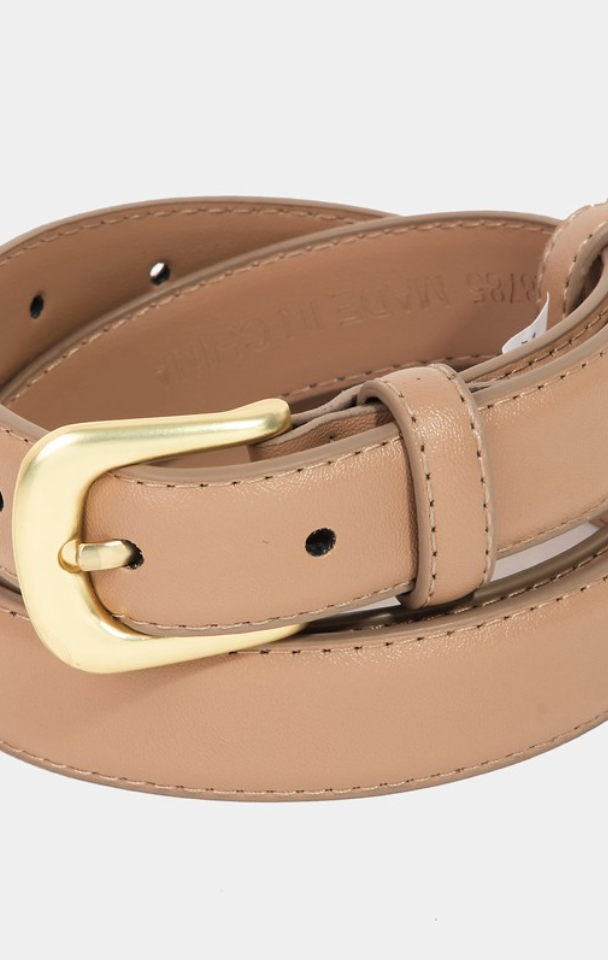 Timeless Belt-Tan-Belts-Fame-The Silo Boutique, Women's Fashion Boutique Located in Warren and Grand Forks North Dakota