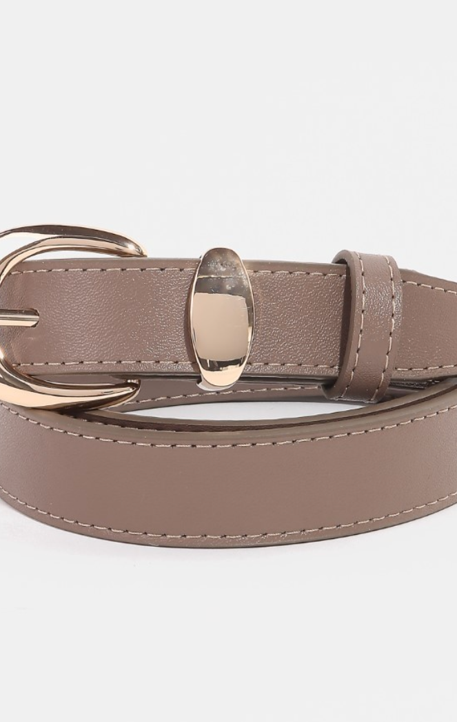 Crescent Belt-Khaki-Belts-Fame-The Silo Boutique, Women's Fashion Boutique Located in Warren and Grand Forks North Dakota