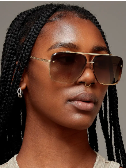 TopFoxx Small Bella Coffee Sunglasses-Sunglasses-topfoxx-The Silo Boutique, Women's Fashion Boutique Located in Warren and Grand Forks North Dakota