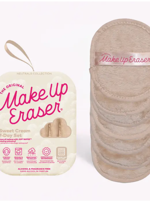 Cream 7-Day MakeUp Eraser Set-Cosmetics-Make Up Eraser-The Silo Boutique, Women's Fashion Boutique Located in Warren and Grand Forks North Dakota