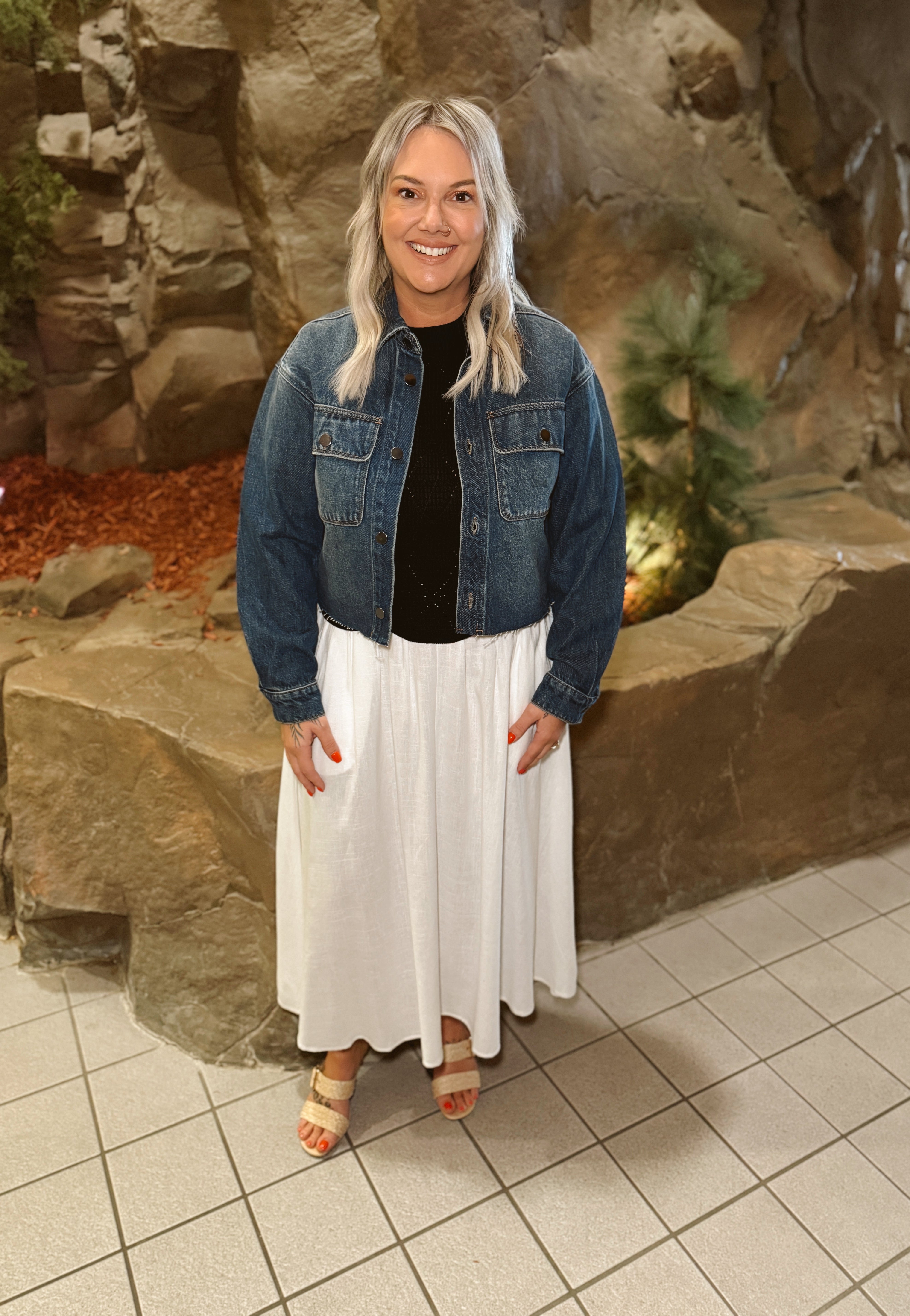 Kut Lana Denim Jacket-Coats & Jackets-Kut-The Silo Boutique, Women's Fashion Boutique Located in Warren and Grand Forks North Dakota