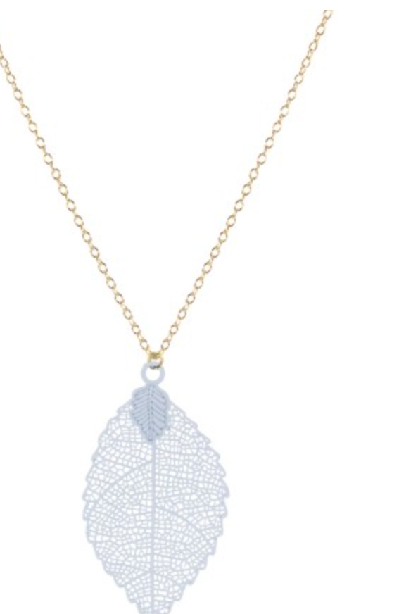 White Filigree Leaf Necklace-earrings-Accessorize Me, LLC-The Silo Boutique, Women's Fashion Boutique Located in Warren and Grand Forks North Dakota
